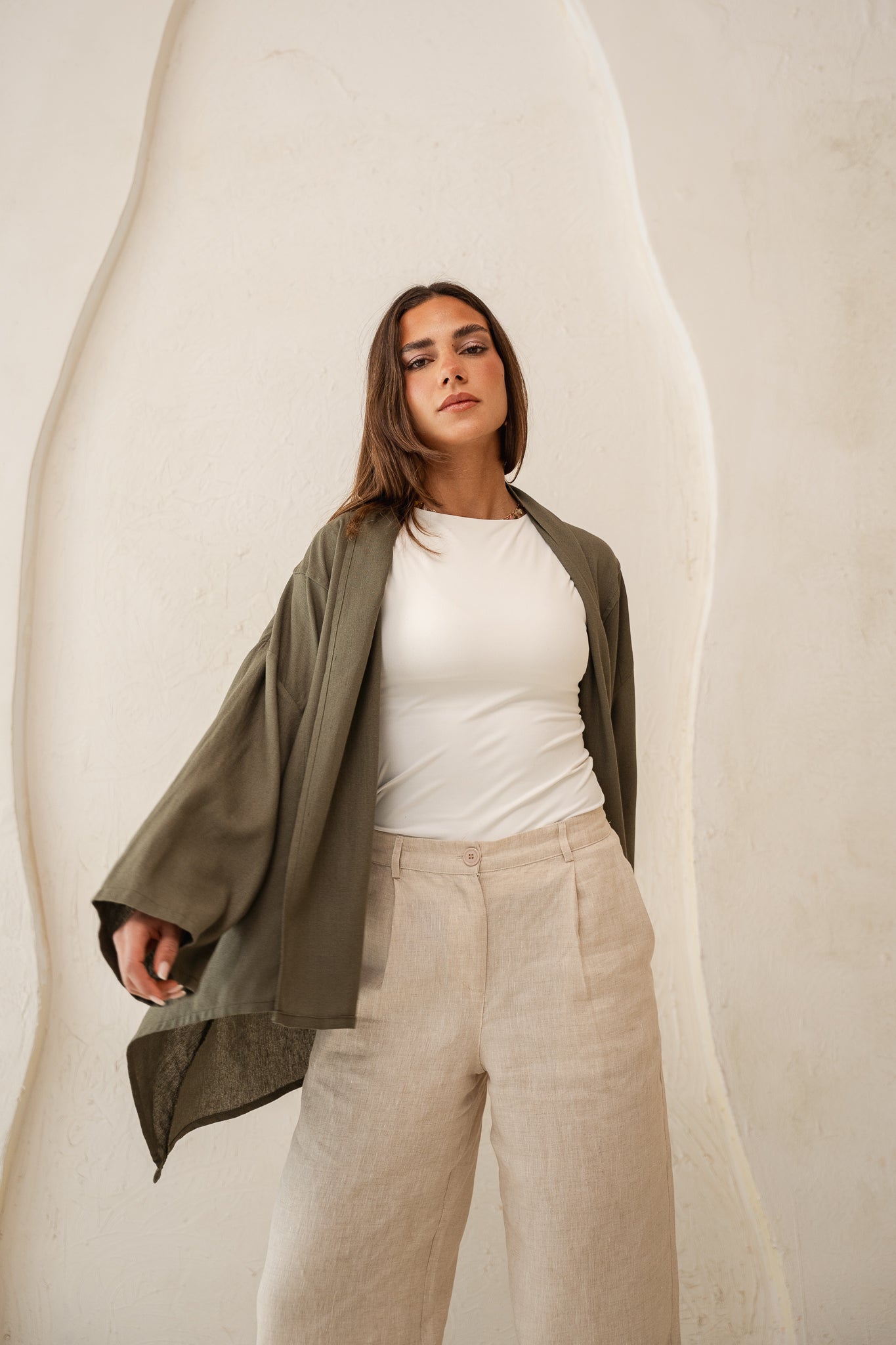 Good feels kimono in olive