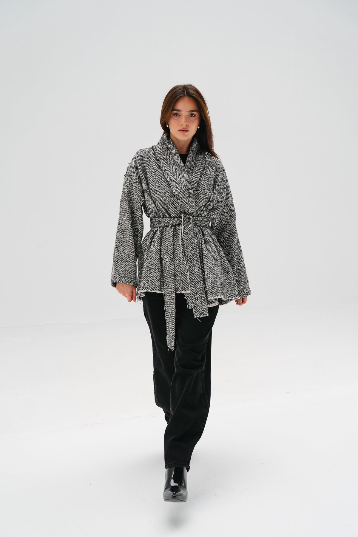 Night Out Tweed Jacket in White