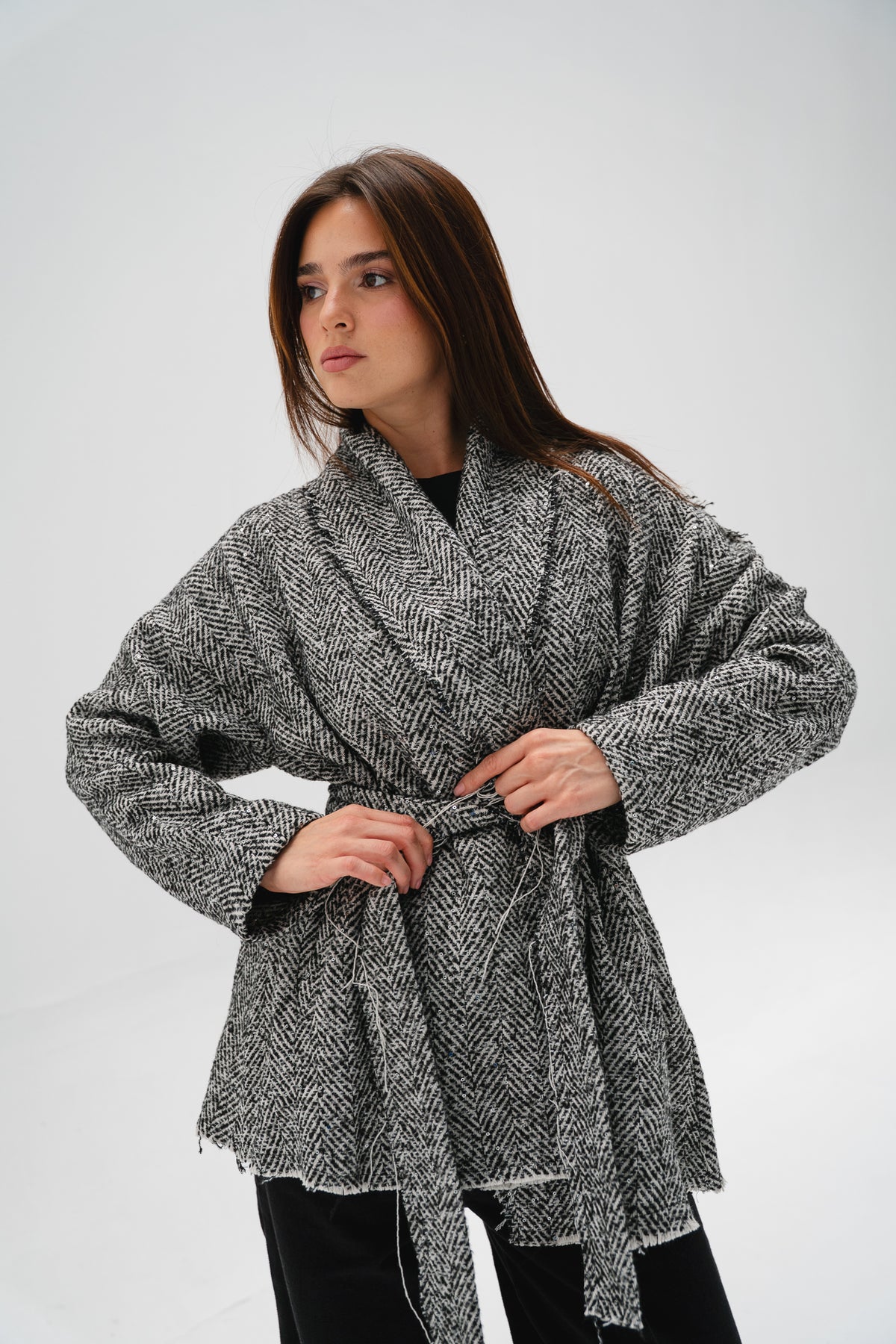 Night Out Tweed Jacket in White