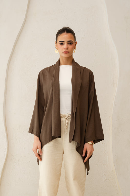 Good Feels Kimono in Brown