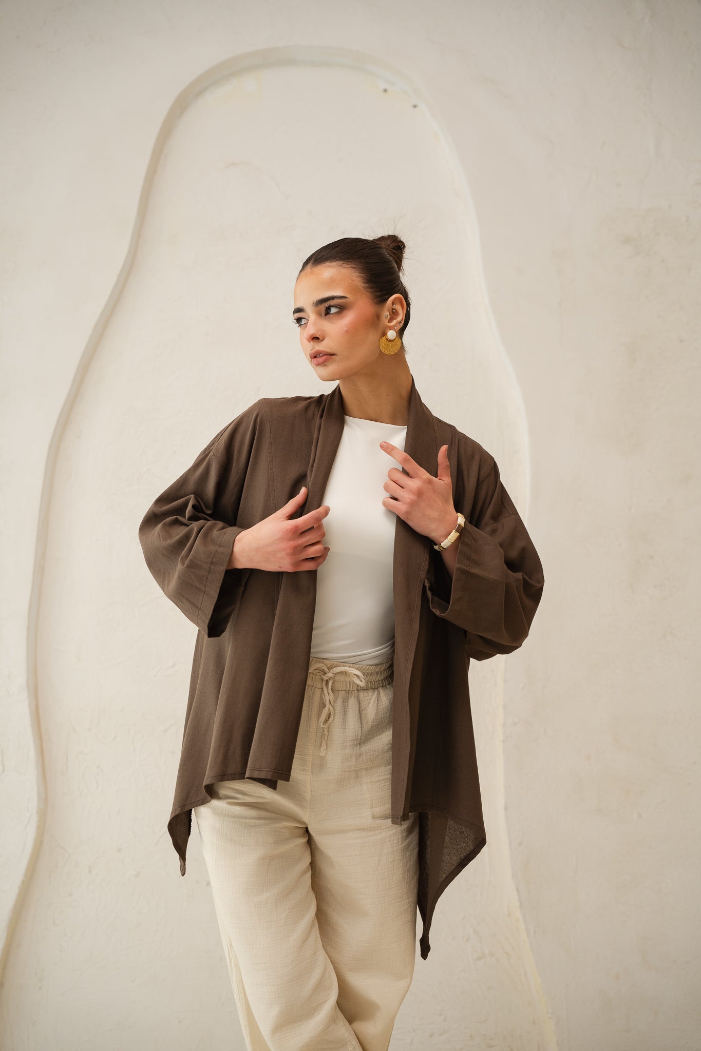 Good Feels Kimono in Brown
