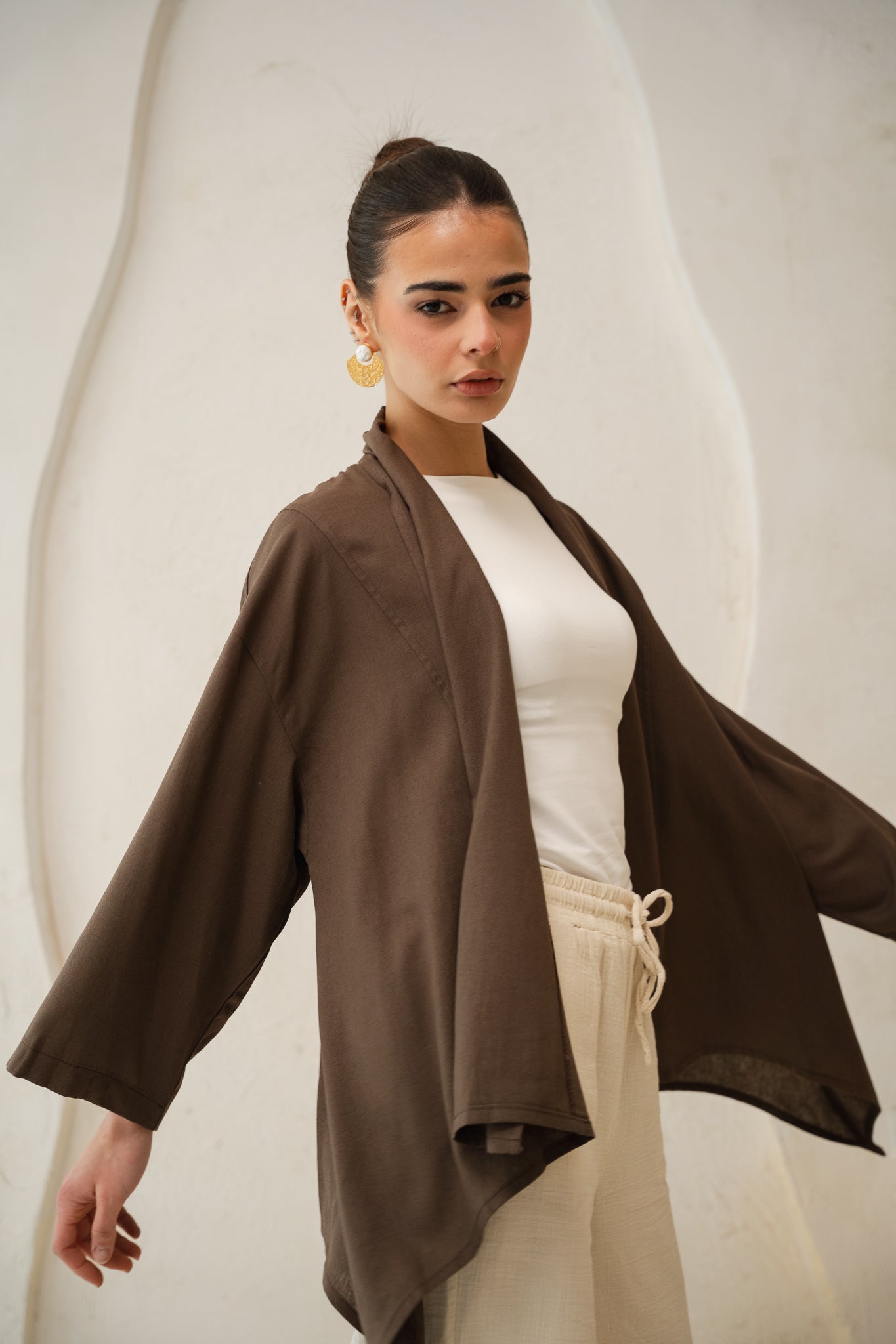 Good Feels Kimono in Brown