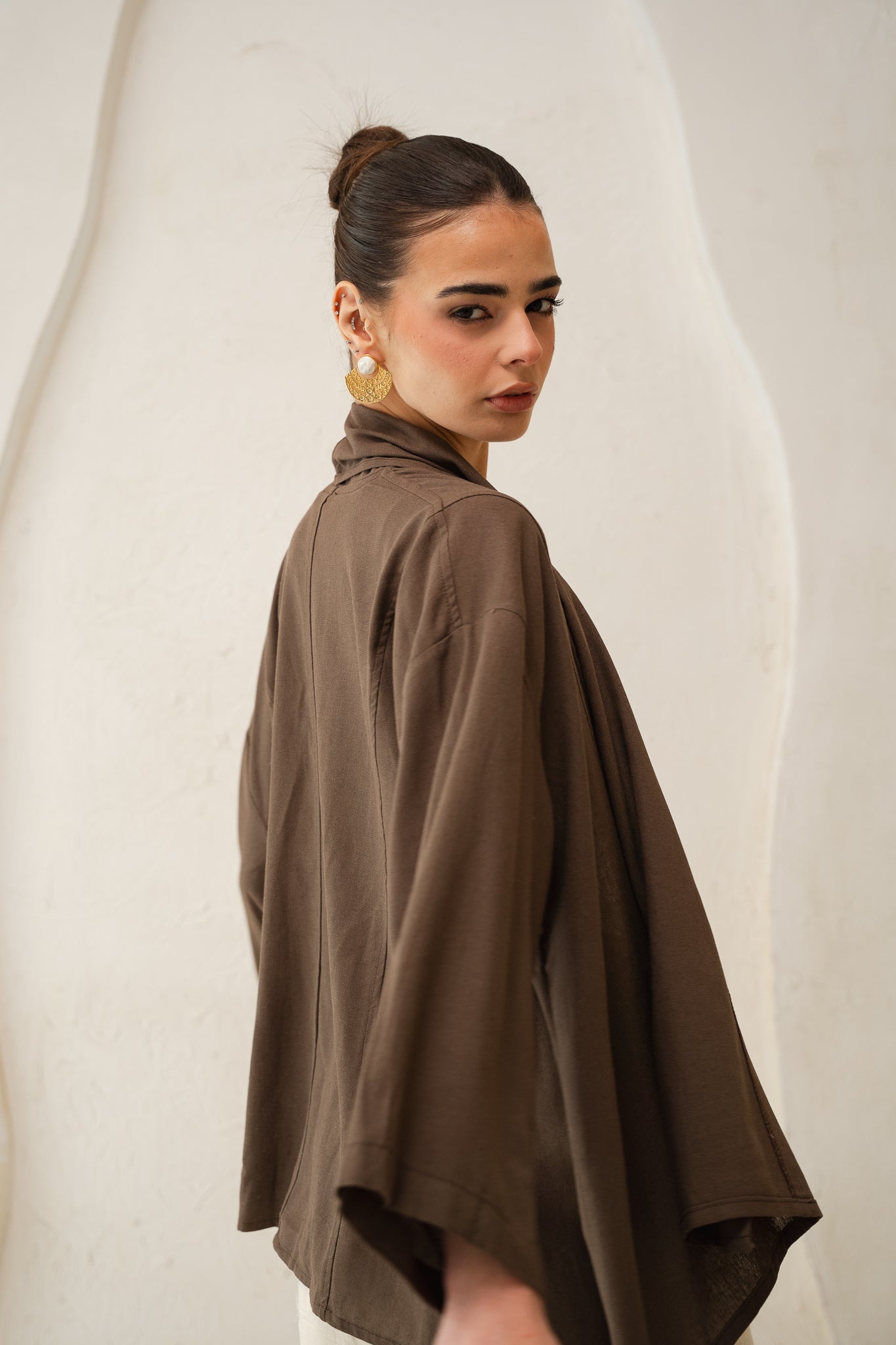 Good Feels Kimono in Brown
