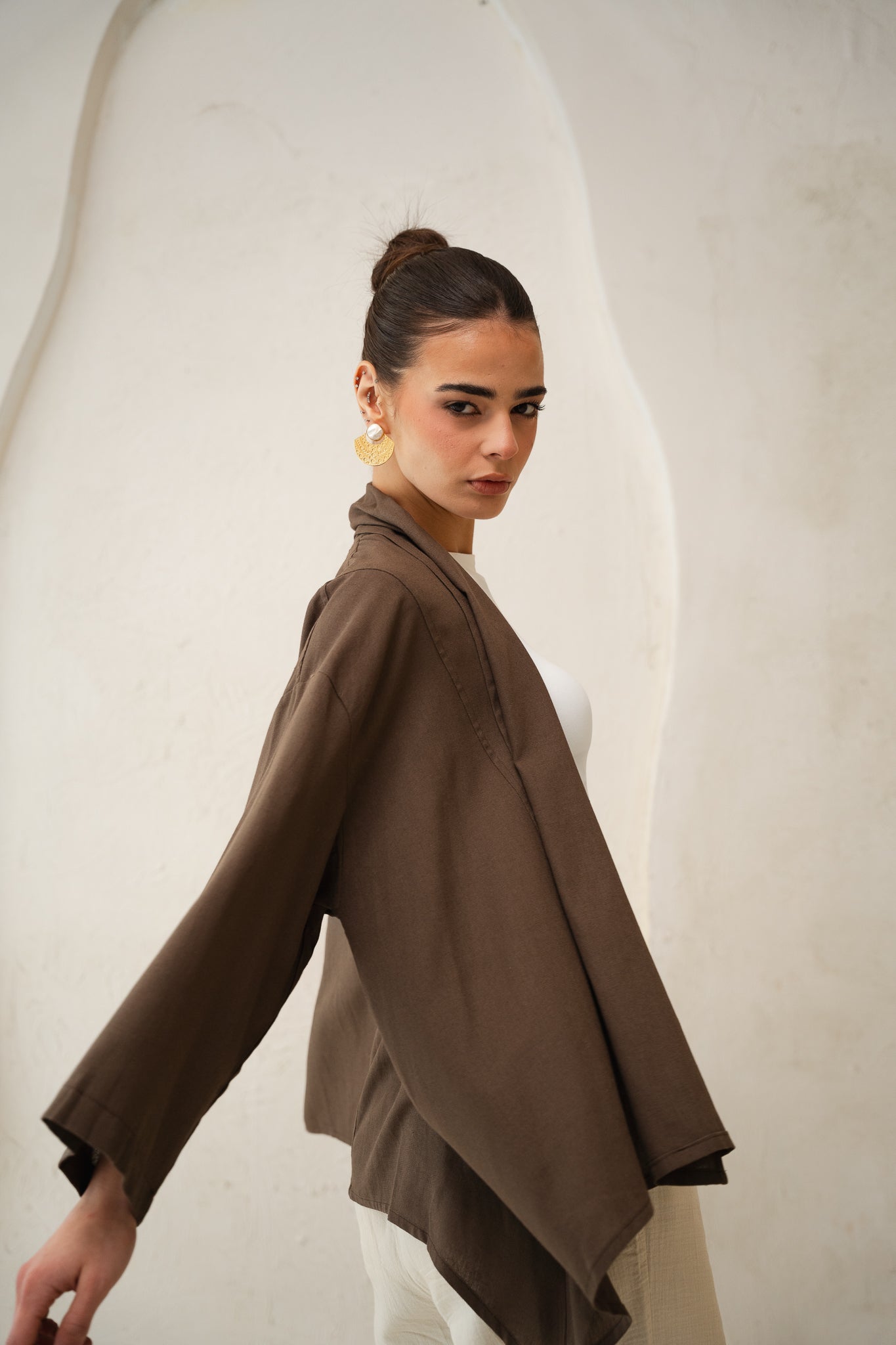 Good Feels Kimono in Brown