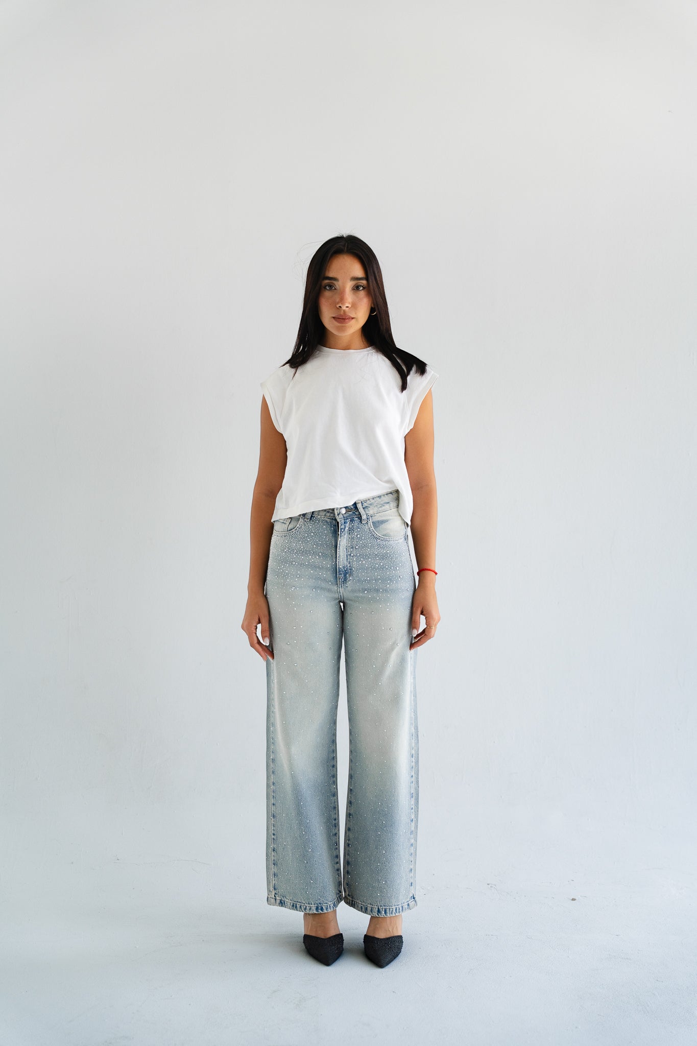 Sprinkle Studded Denim