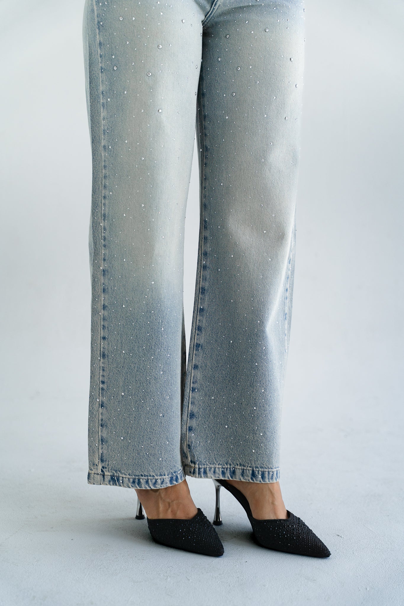 Sprinkle Studded Denim