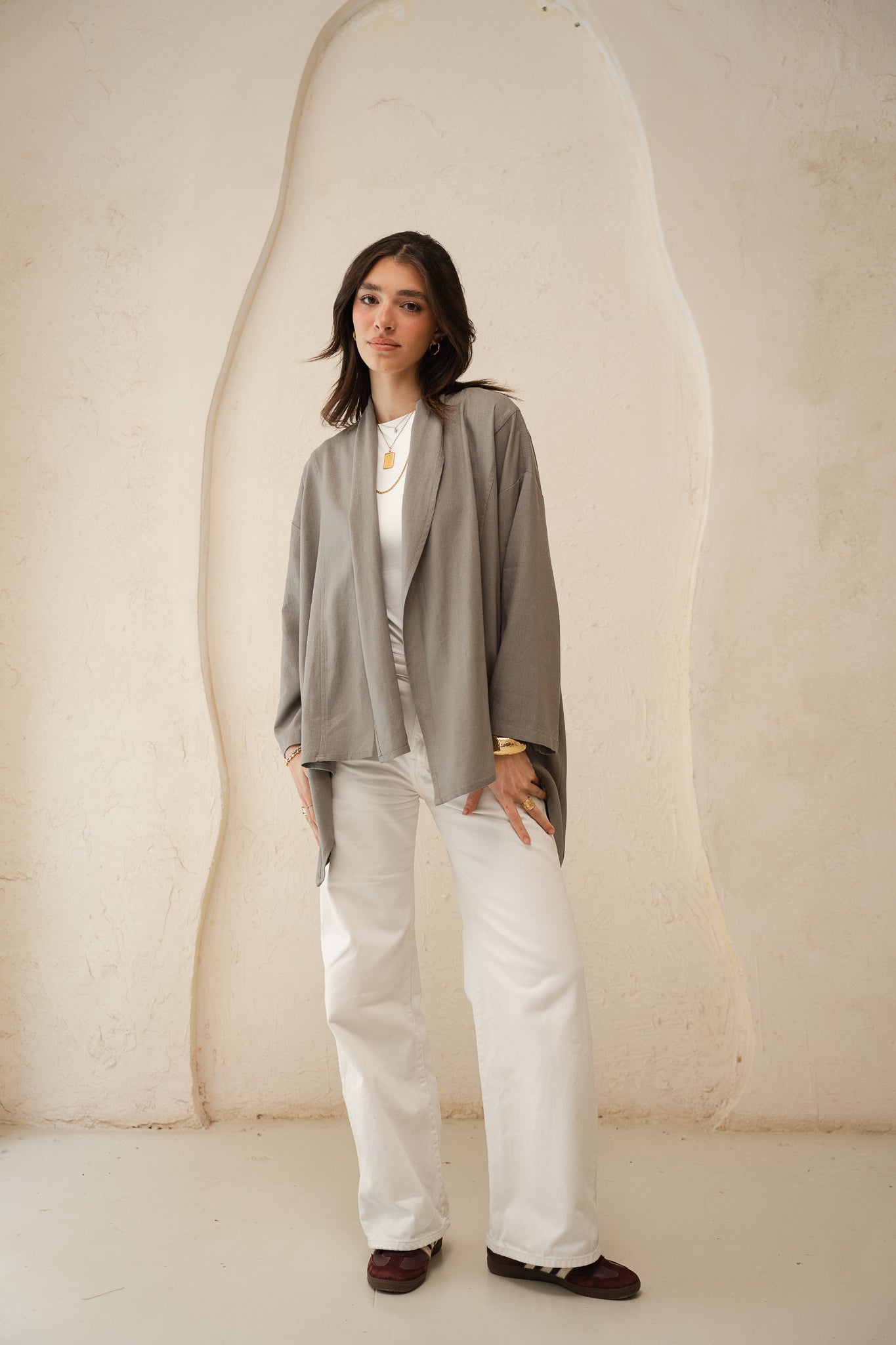 Good Feels Kimono in Grey