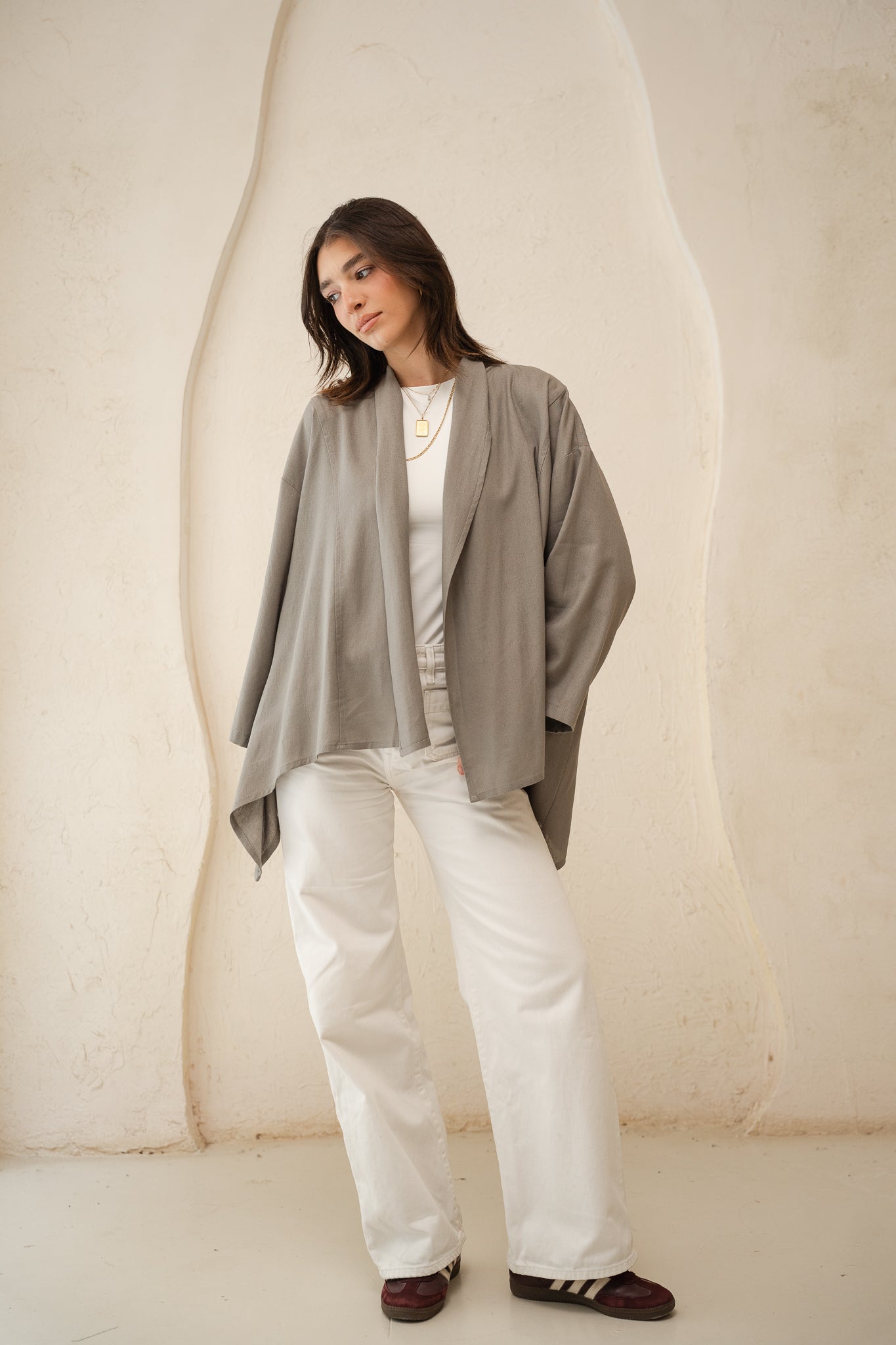 Good Feels Kimono in Grey