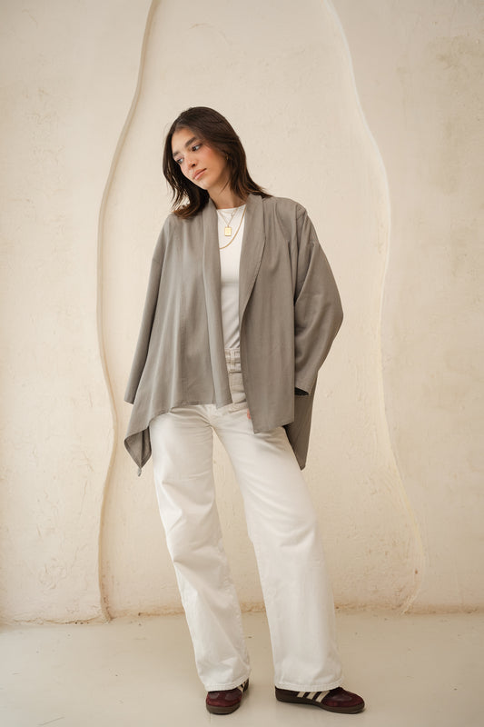 Good Feels Kimono in Grey