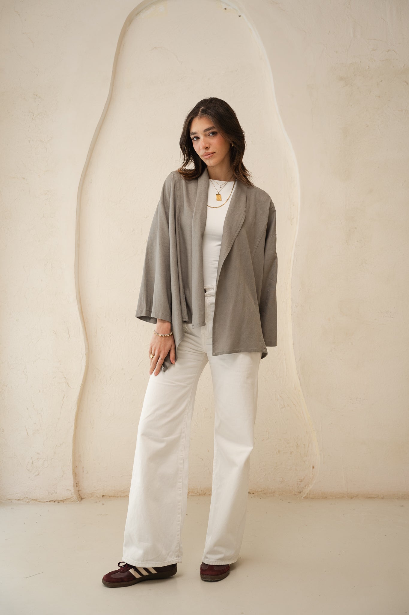 Good Feels Kimono in Grey