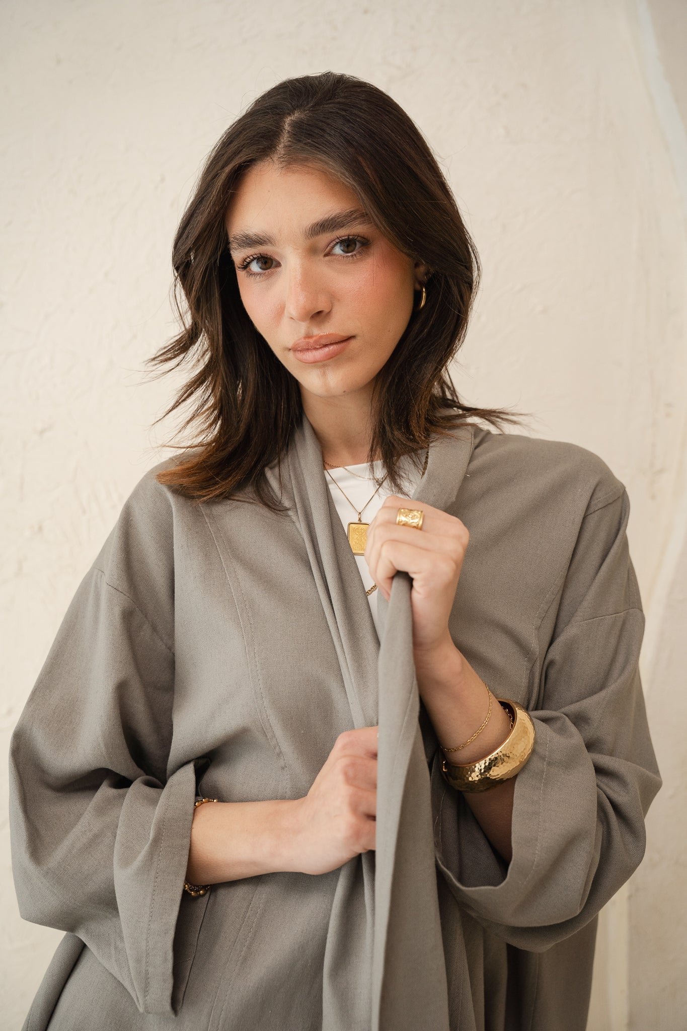 Good Feels Kimono in Grey