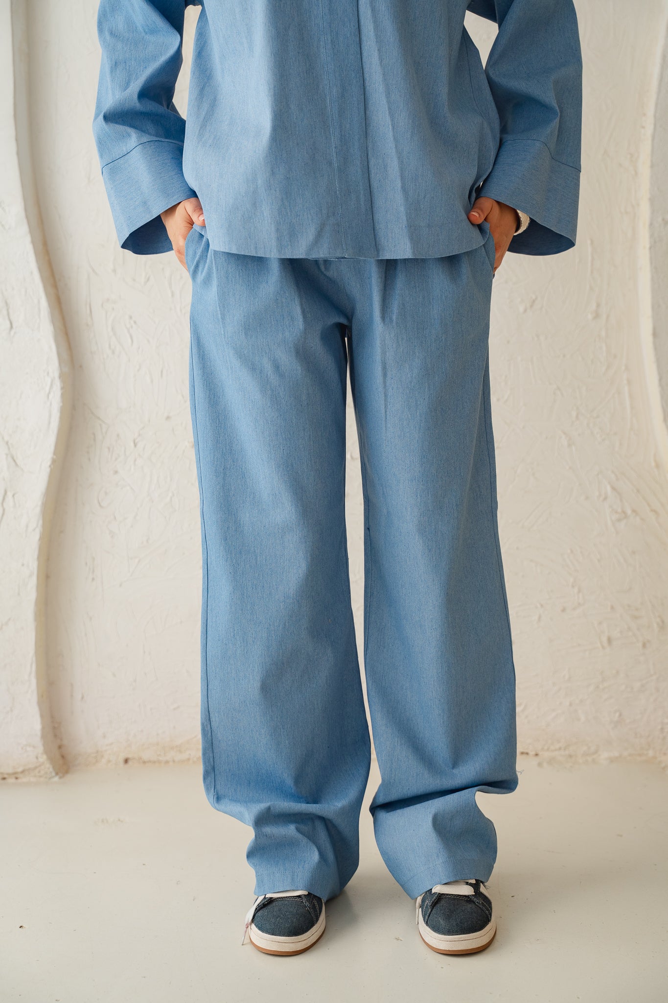 Breezy Denim Set in Light Denim