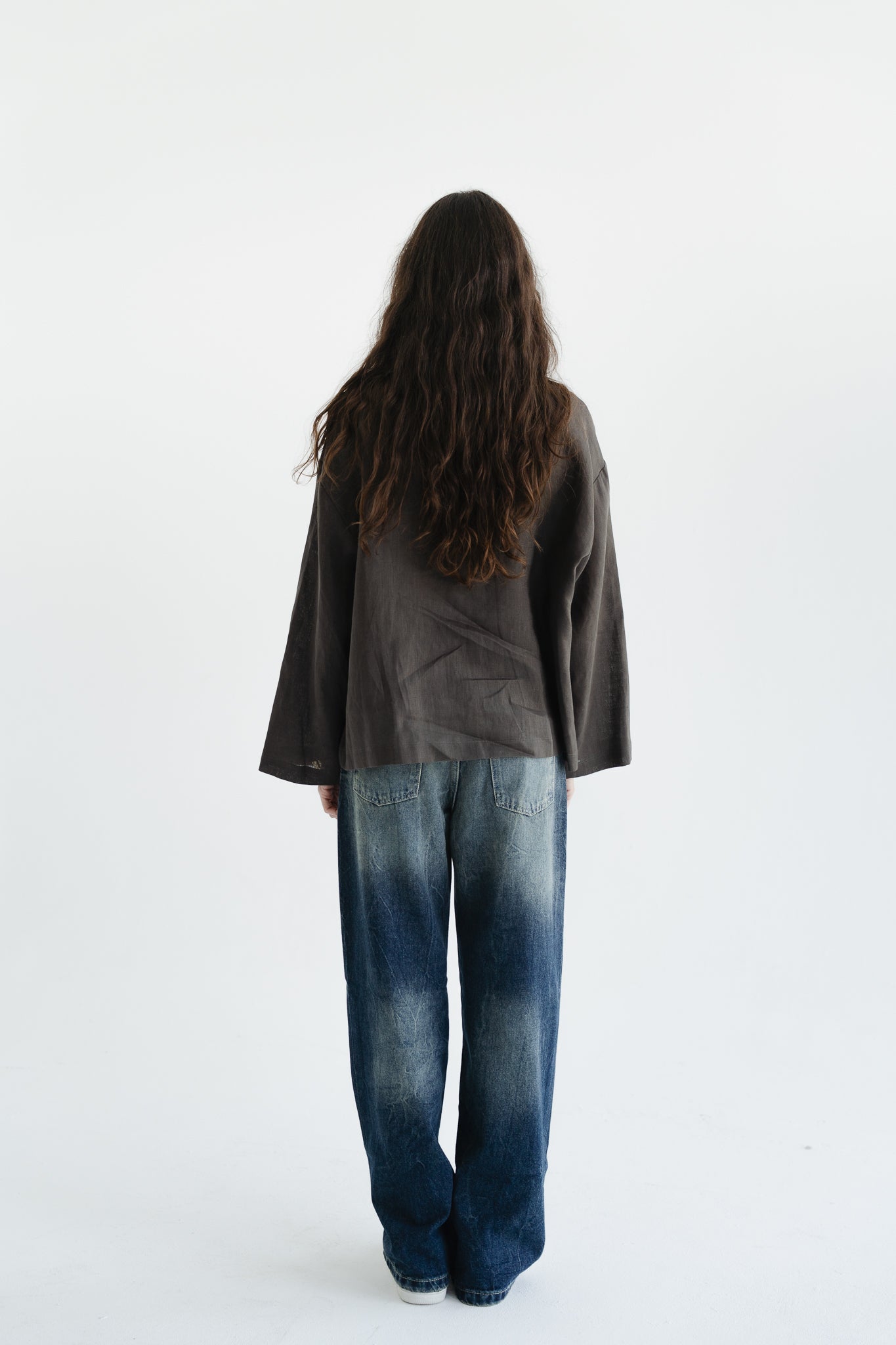 City Linen Blouse in Stone