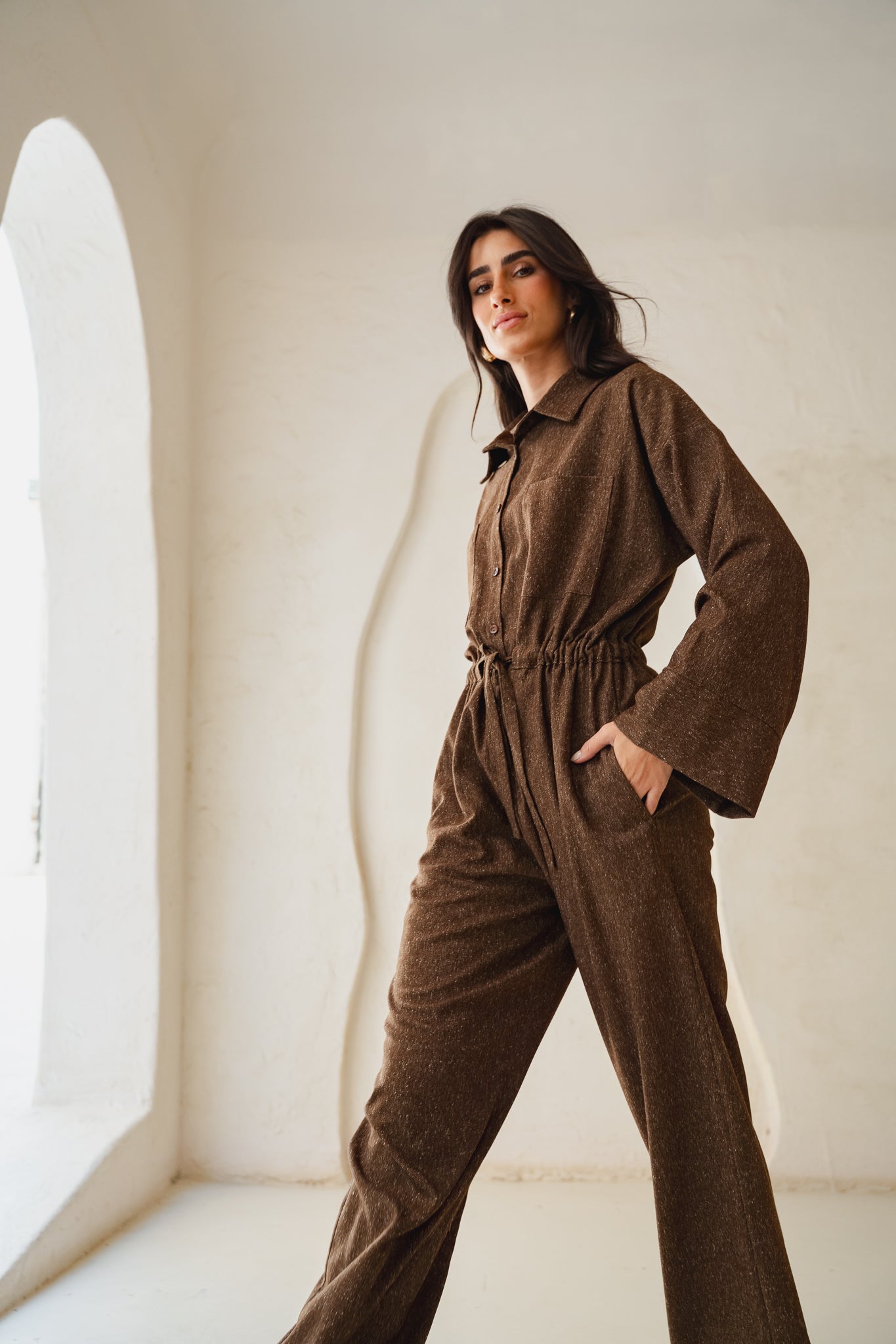 The Perfect Jumpsuit in Brown