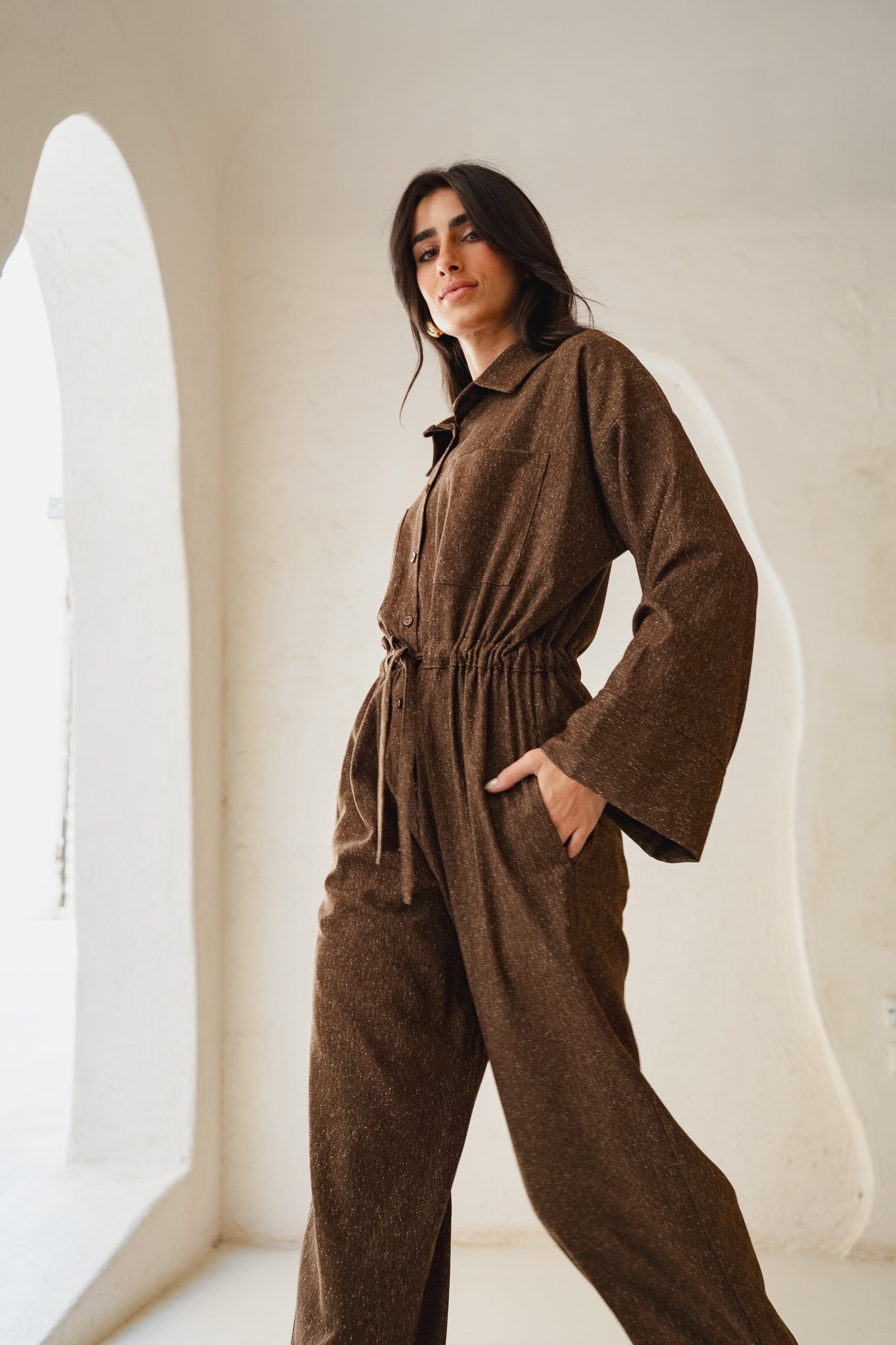 The Perfect Jumpsuit in Brown