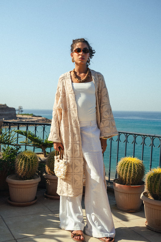 Crochet squares cardigan