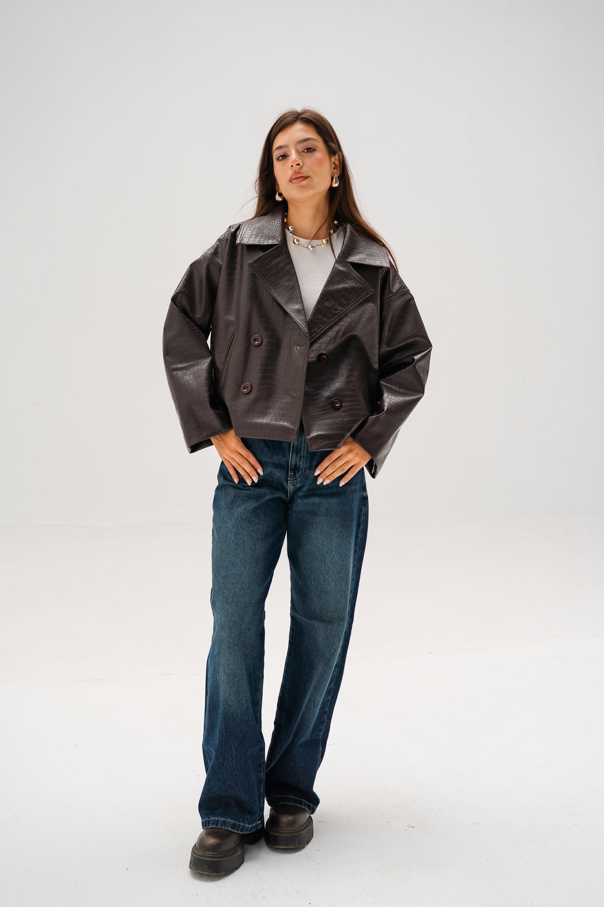 Wild Thing Leather Jacket in Brown