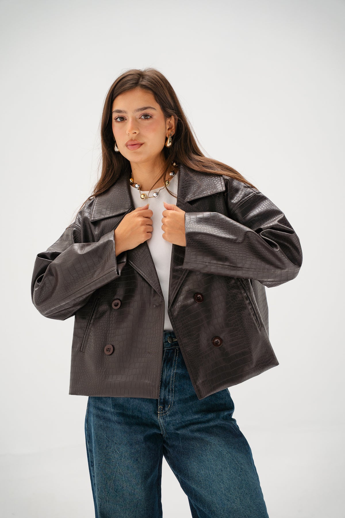 Wild Thing Leather Jacket in Brown