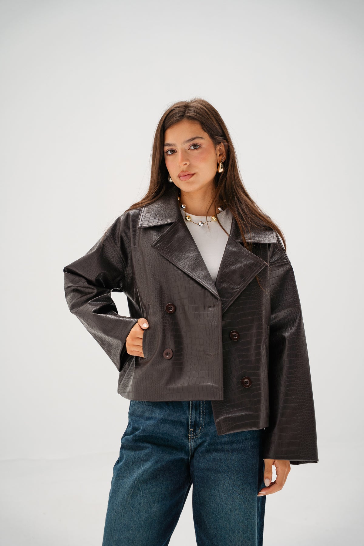 Wild Thing Leather Jacket in Brown