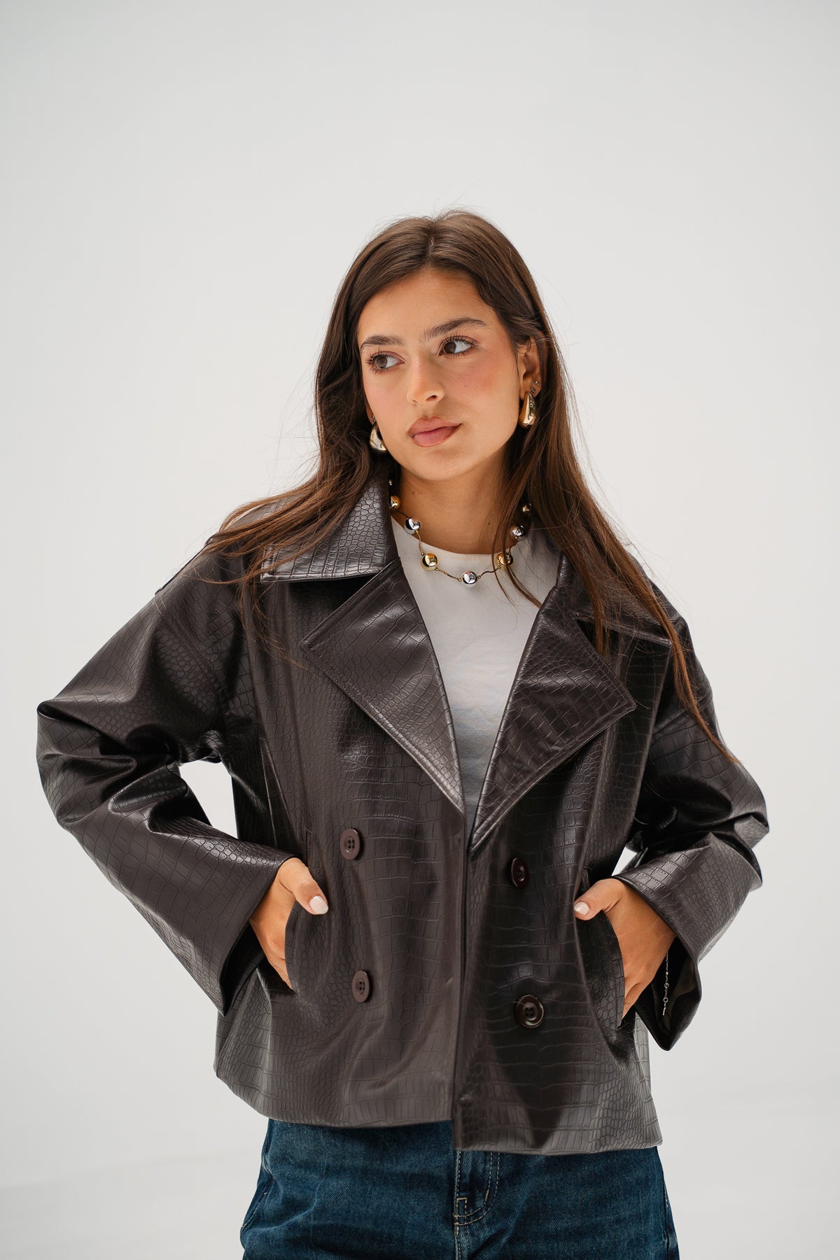 Wild Thing Leather Jacket in Brown