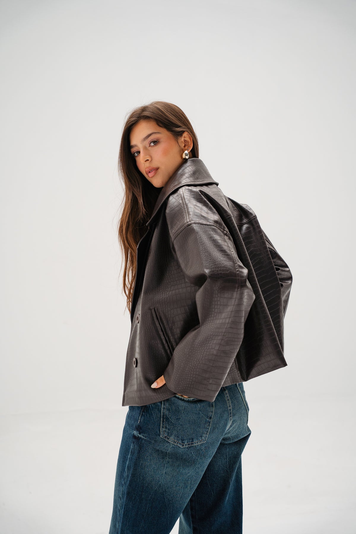 Wild Thing Leather Jacket in Brown