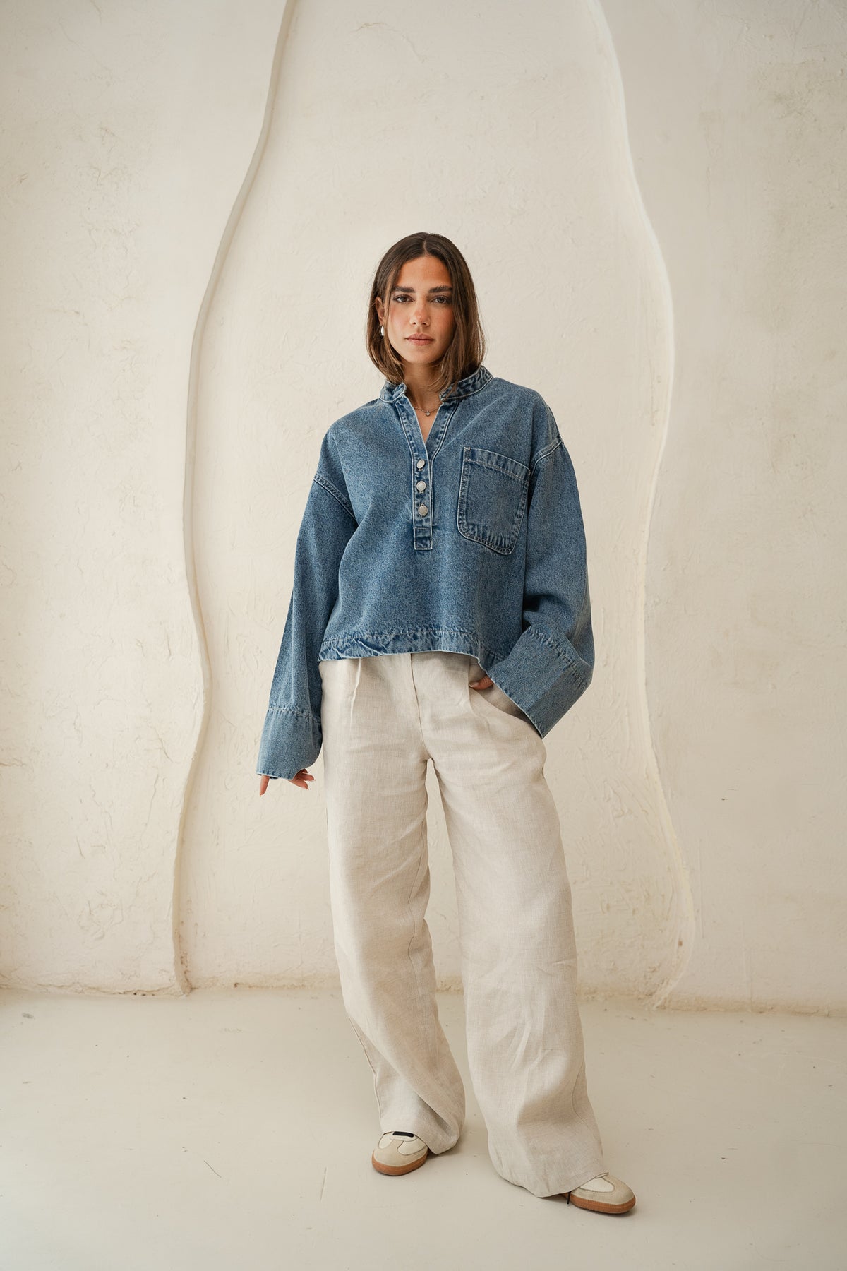 Enchanted Denim Top in Blue