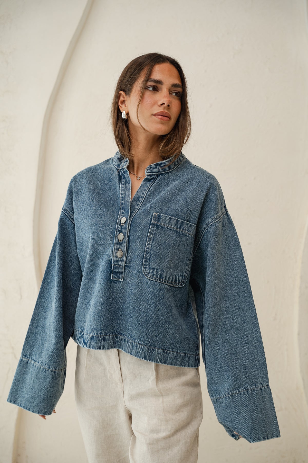 Enchanted Denim Top in Blue