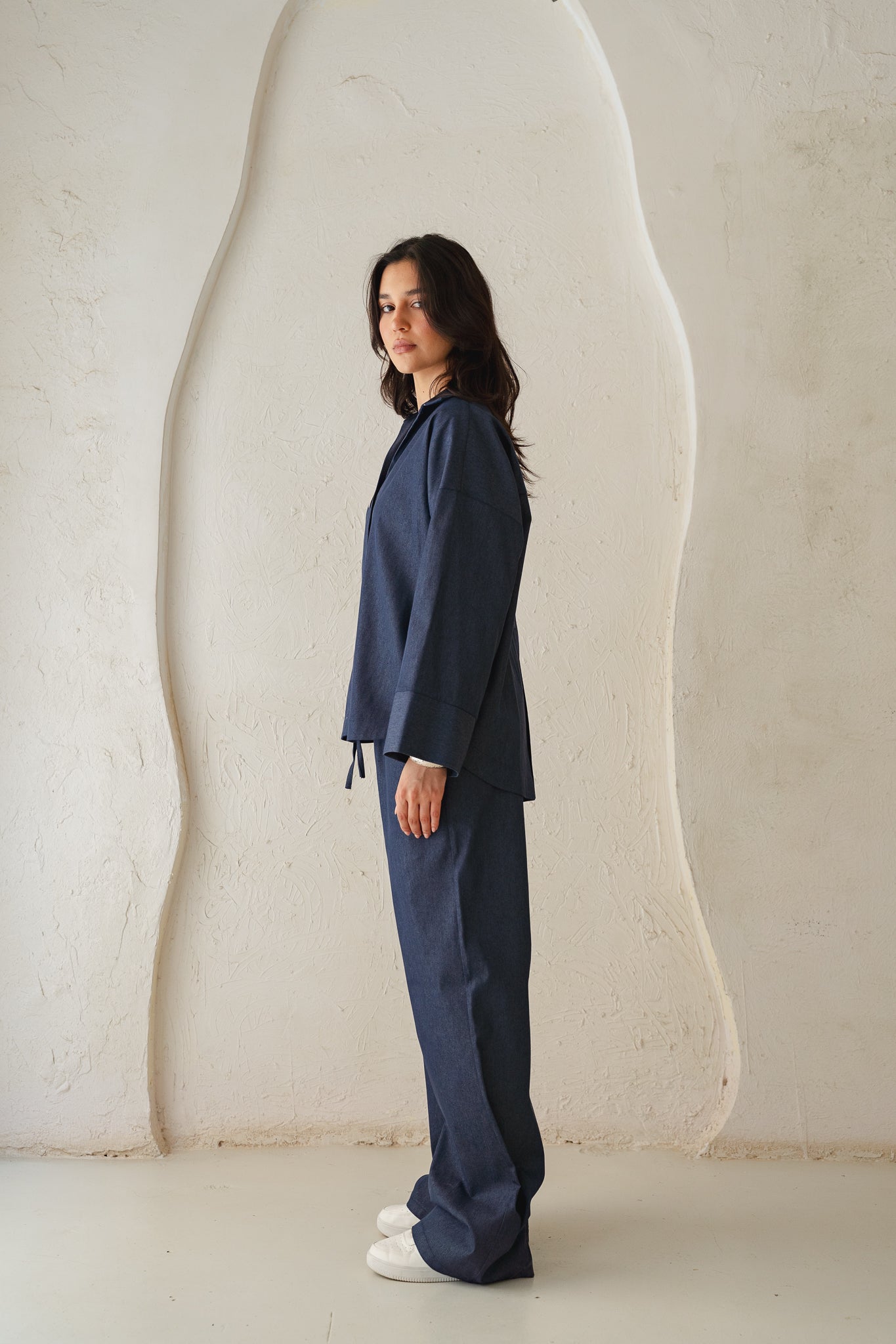 Breezy Denim Set in Dark Denim