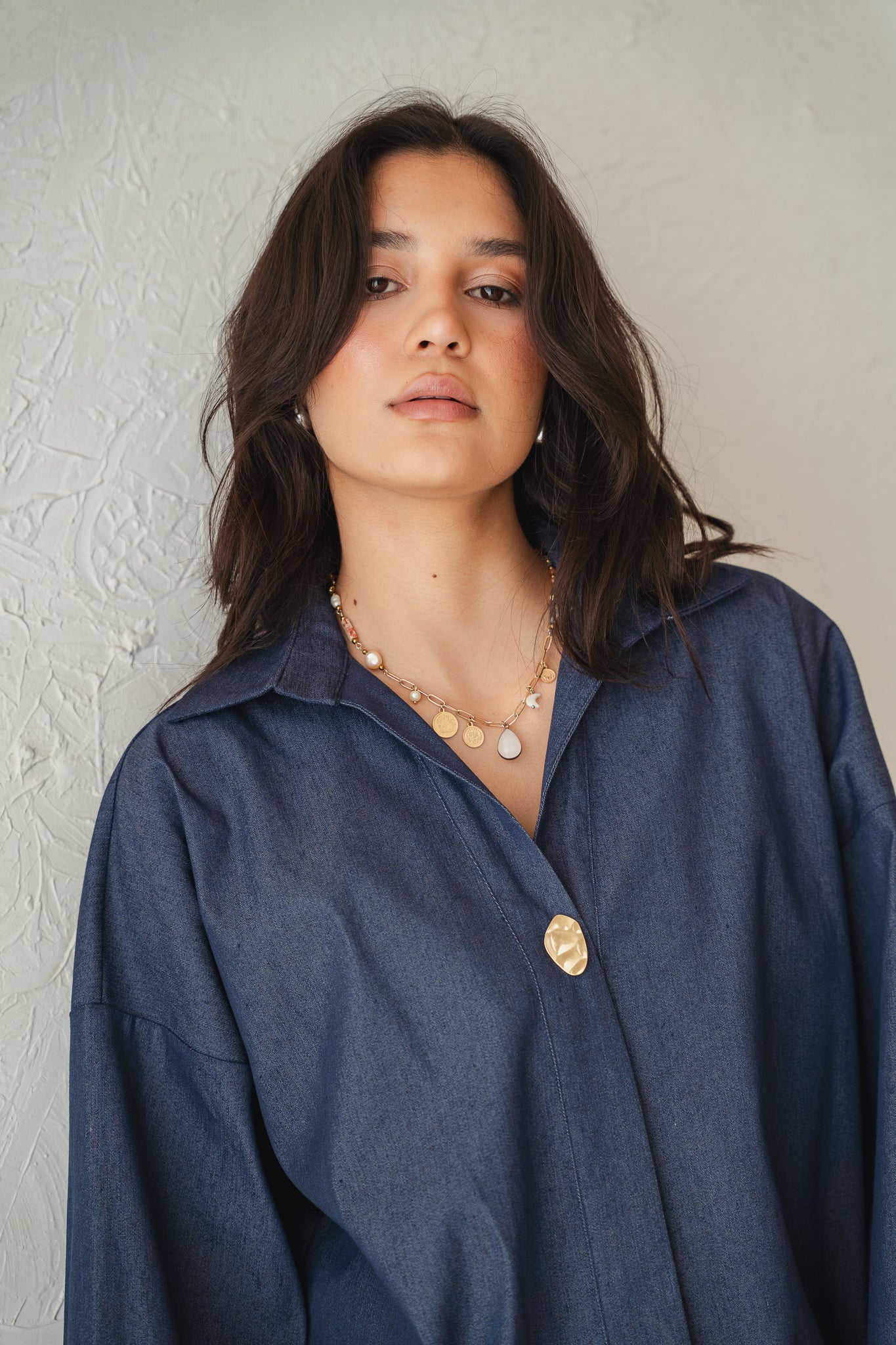 Breezy Denim Set in Dark Denim