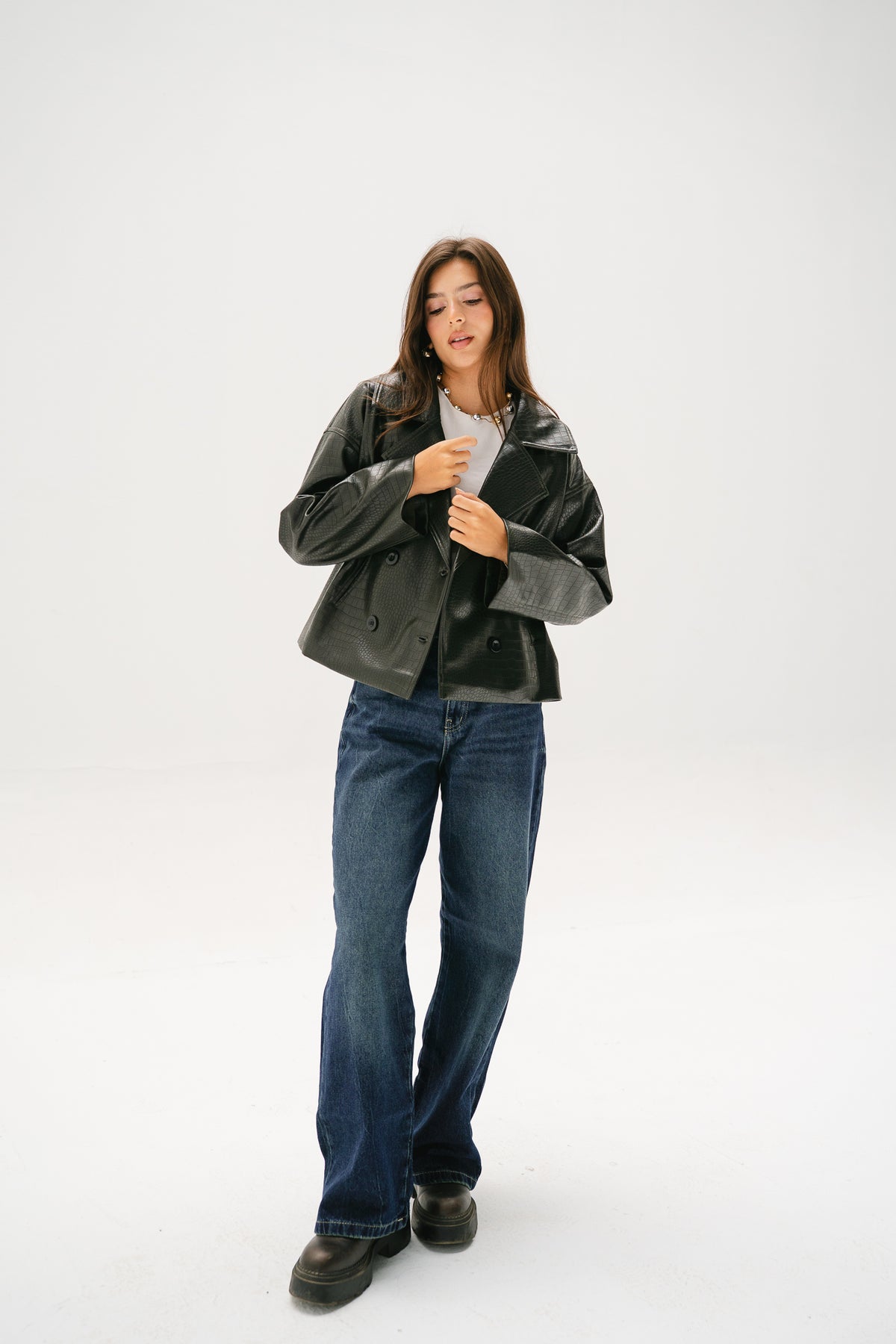 Wild Thing Leather Jacket in Olive