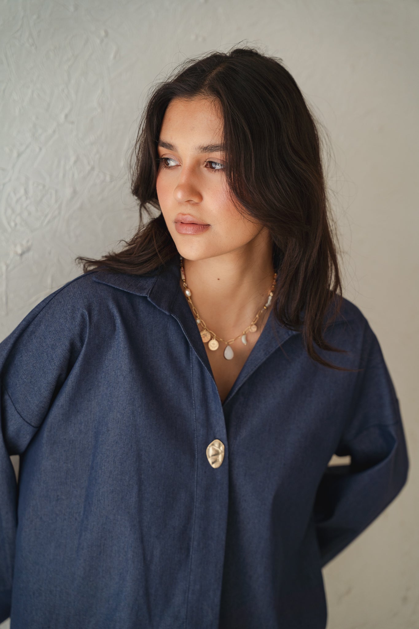 Breezy Denim Set in Dark Denim