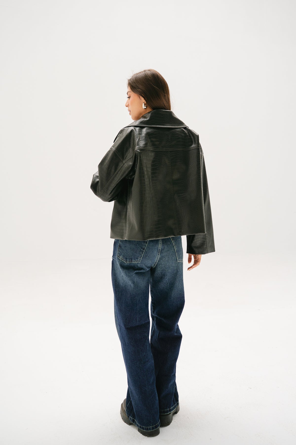 Wild Thing Leather Jacket in Olive