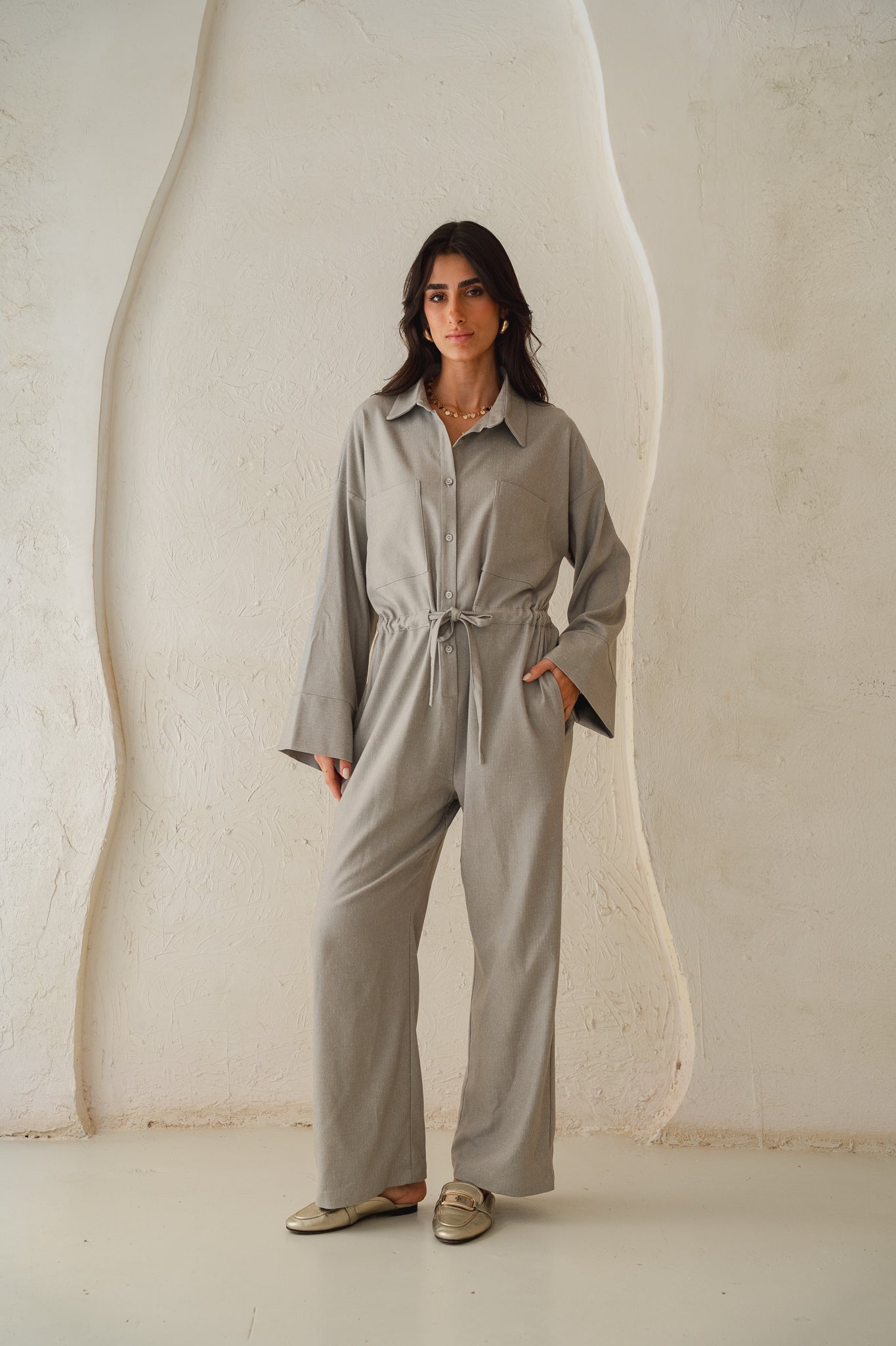 The Perfect Jumpsuit in Grey