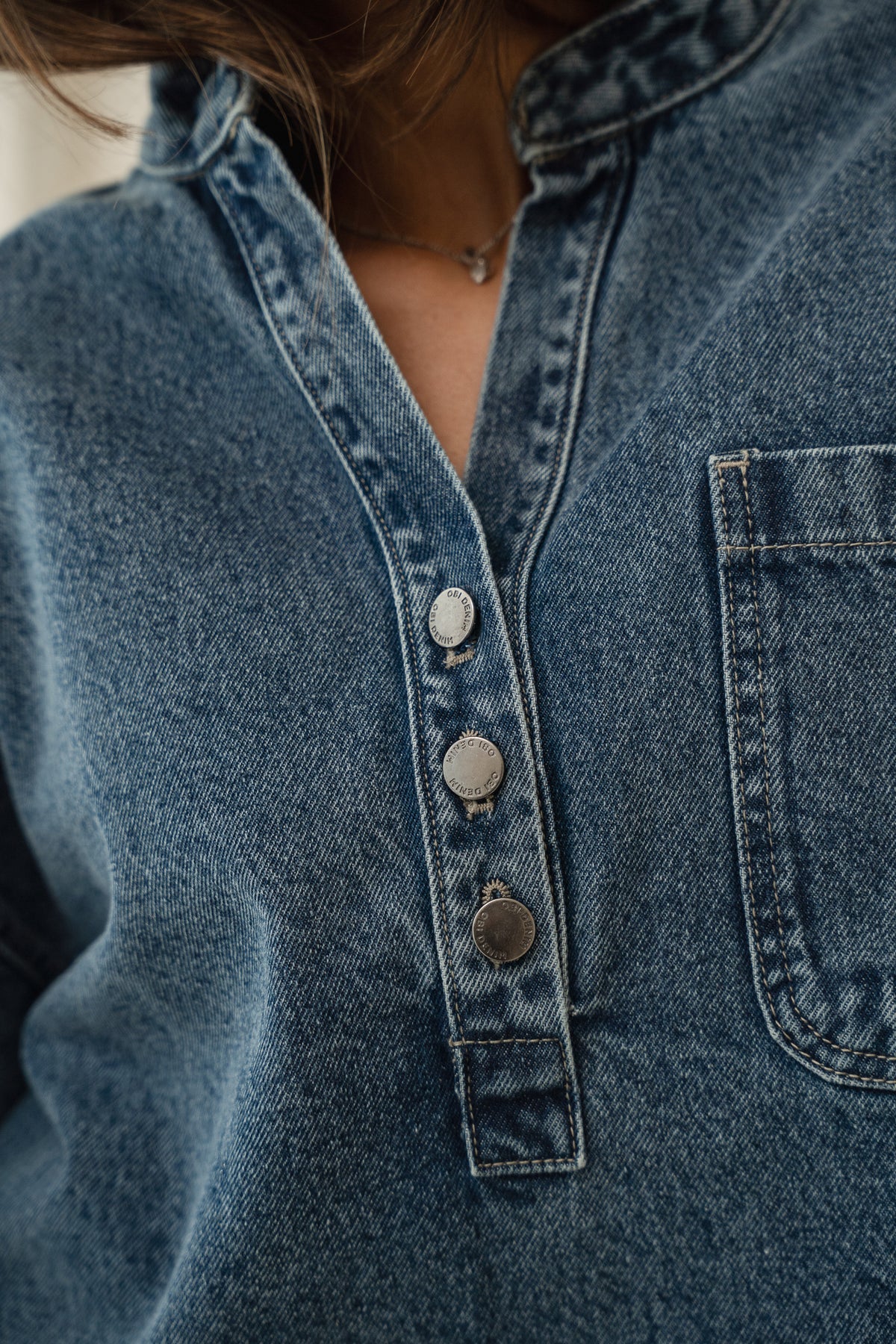 Enchanted Denim Top in Blue