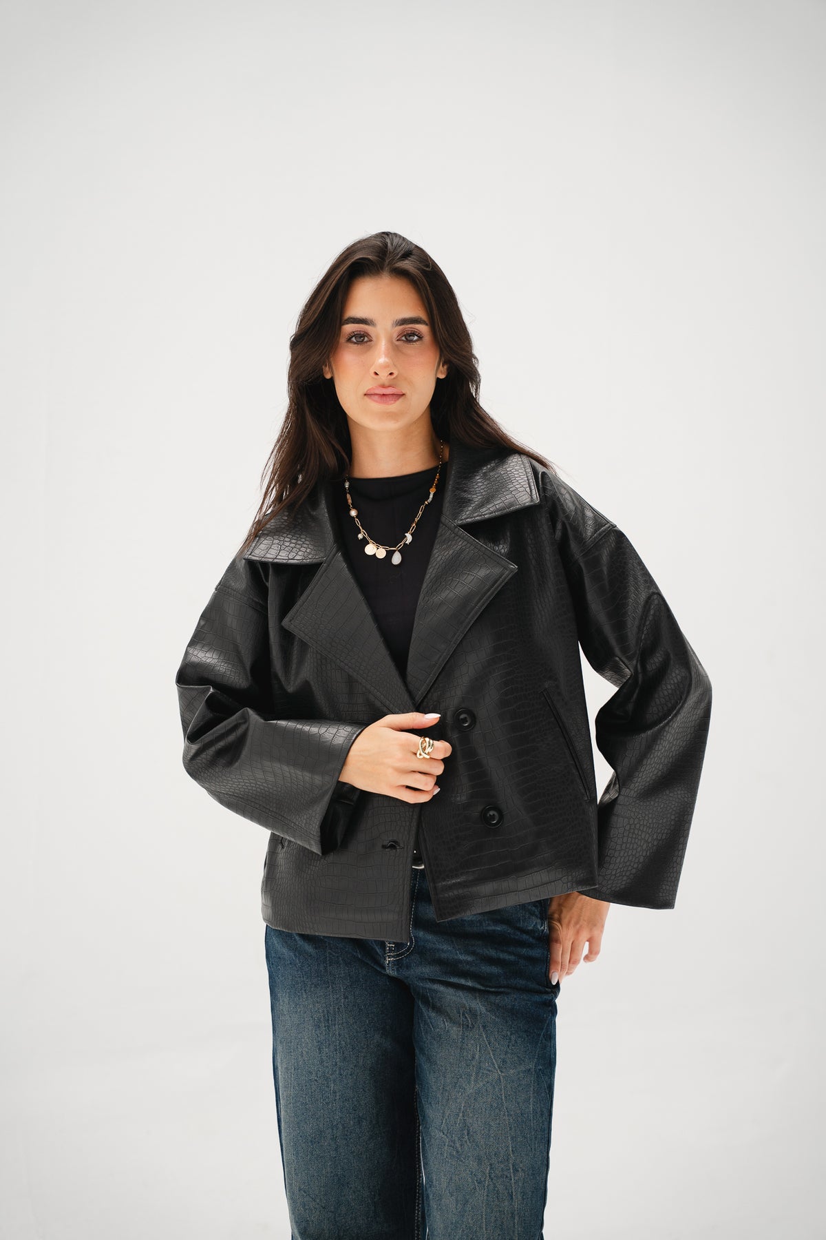 Wild Thing Leather Jacket in Black