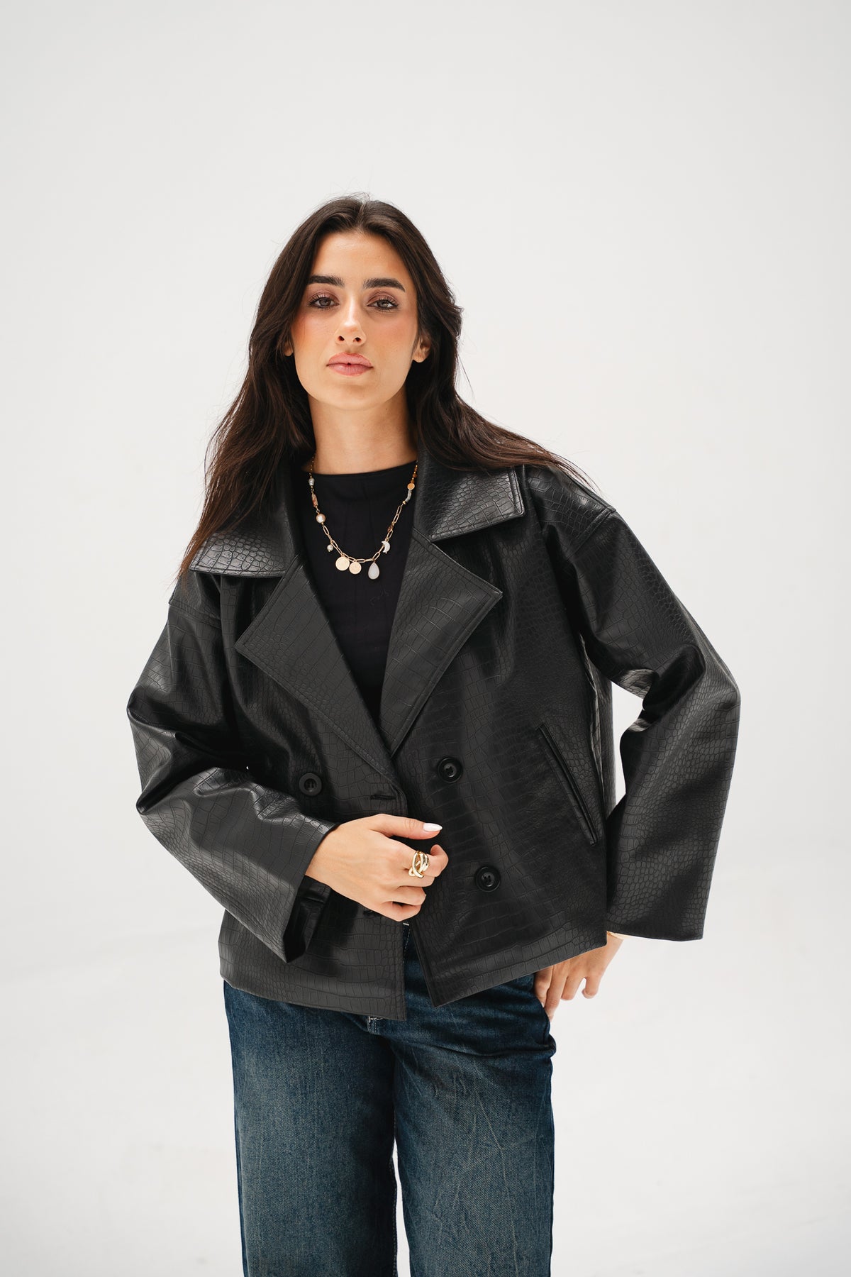 Wild Thing Leather Jacket in Black