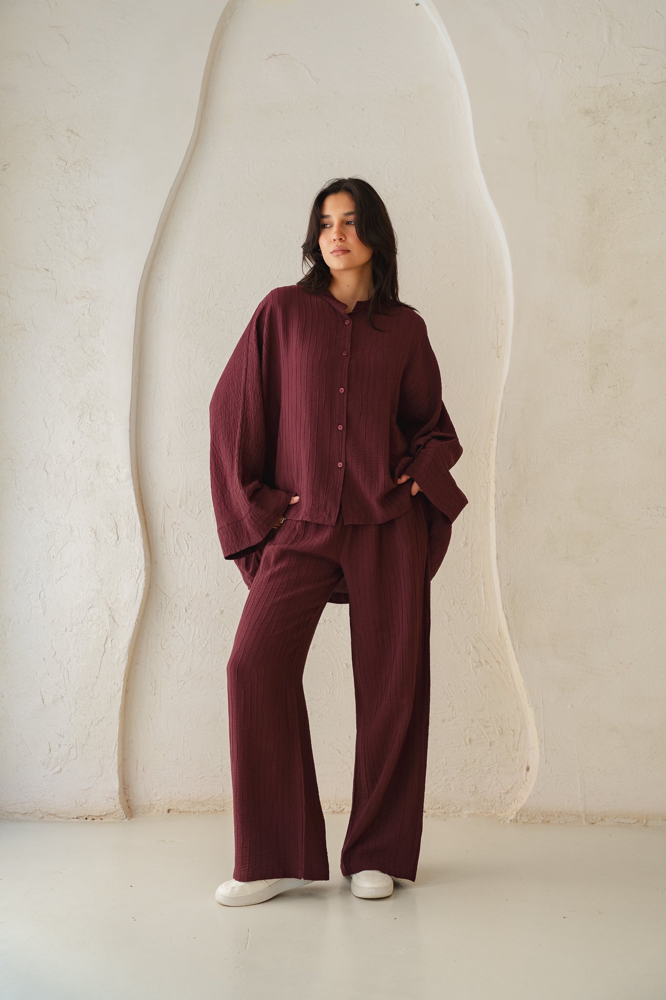 Easy Going Set in Burgundy