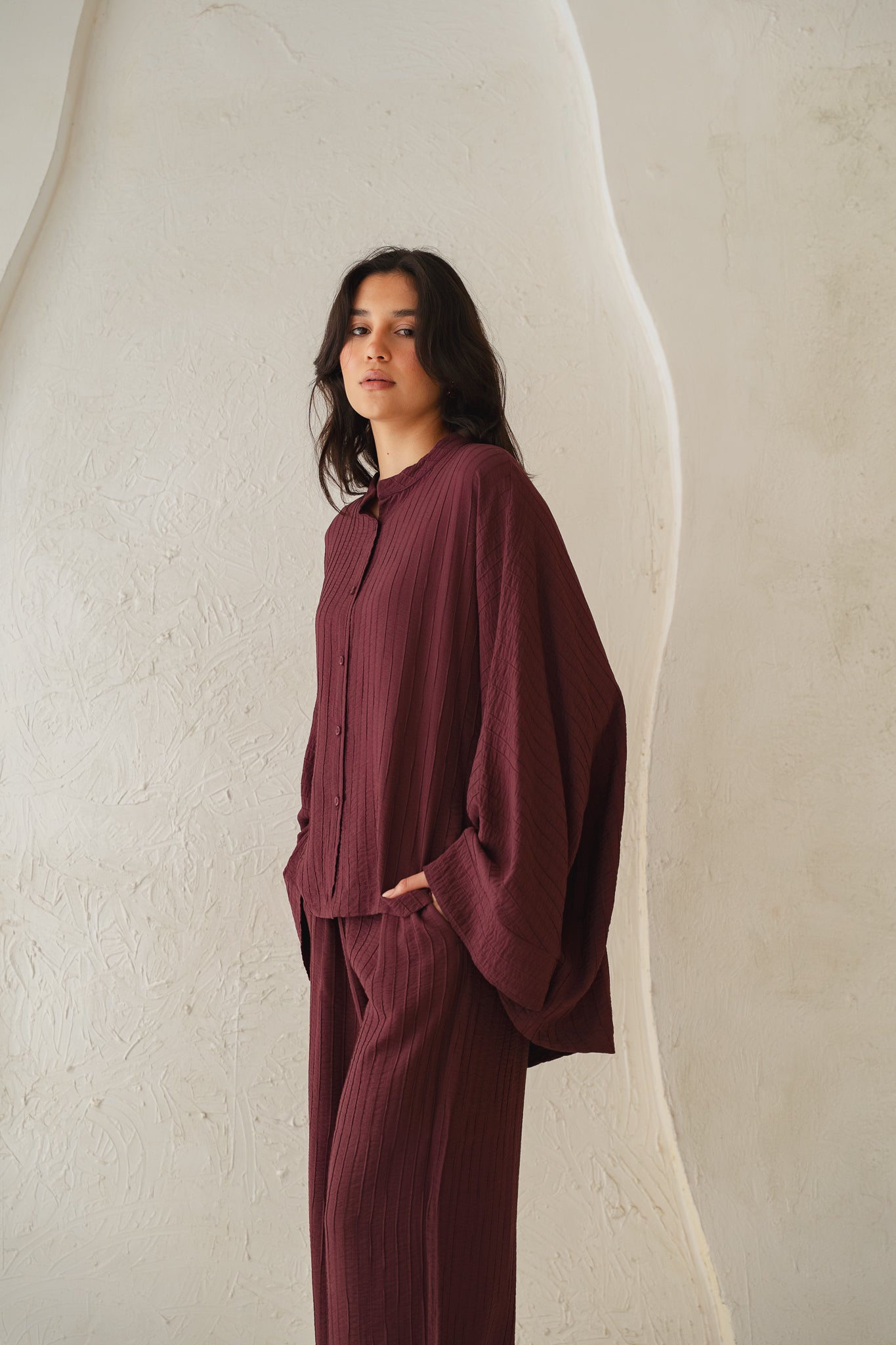 Easy Going Set in Burgundy