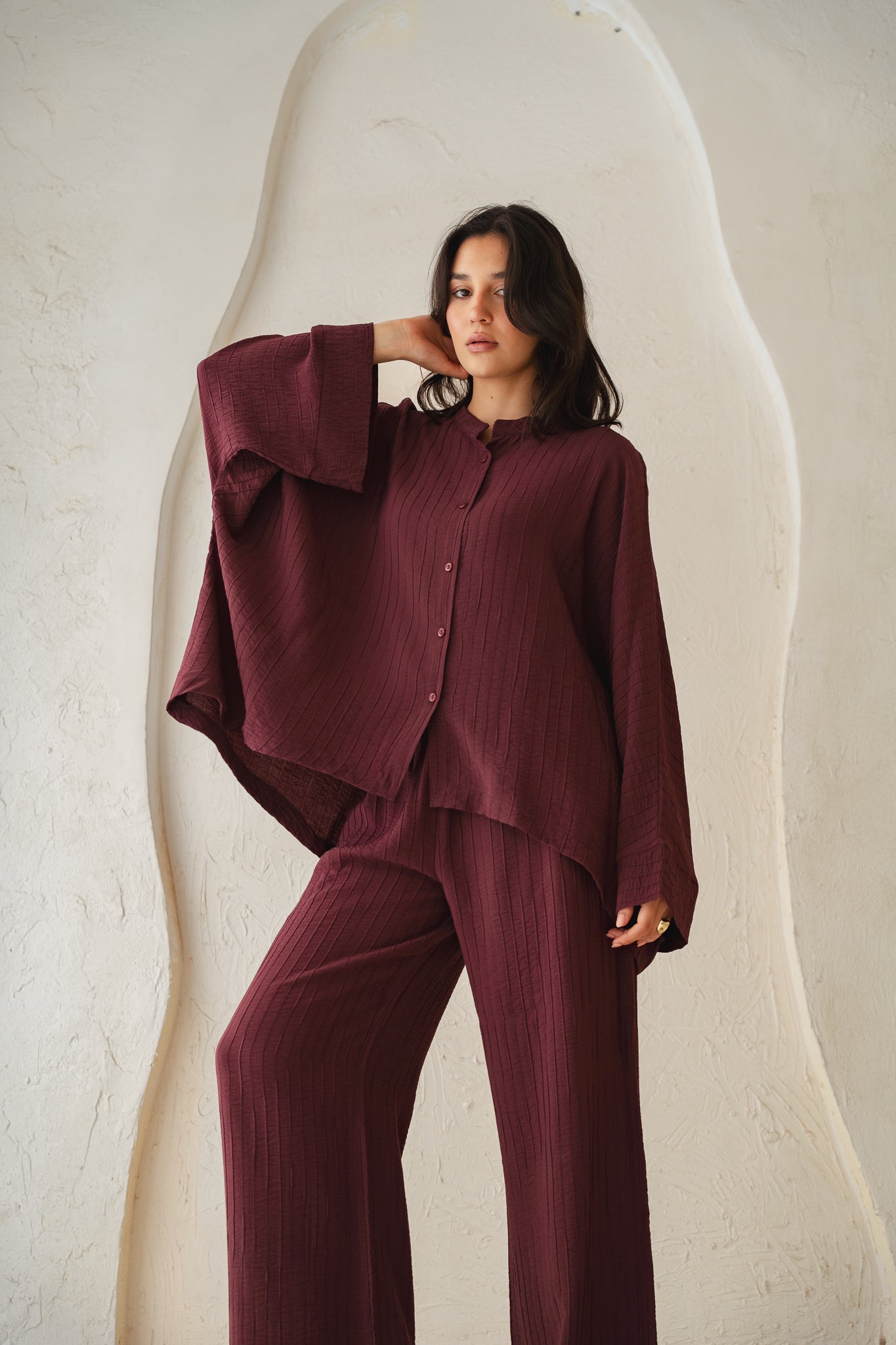 Easy Going Set in Burgundy