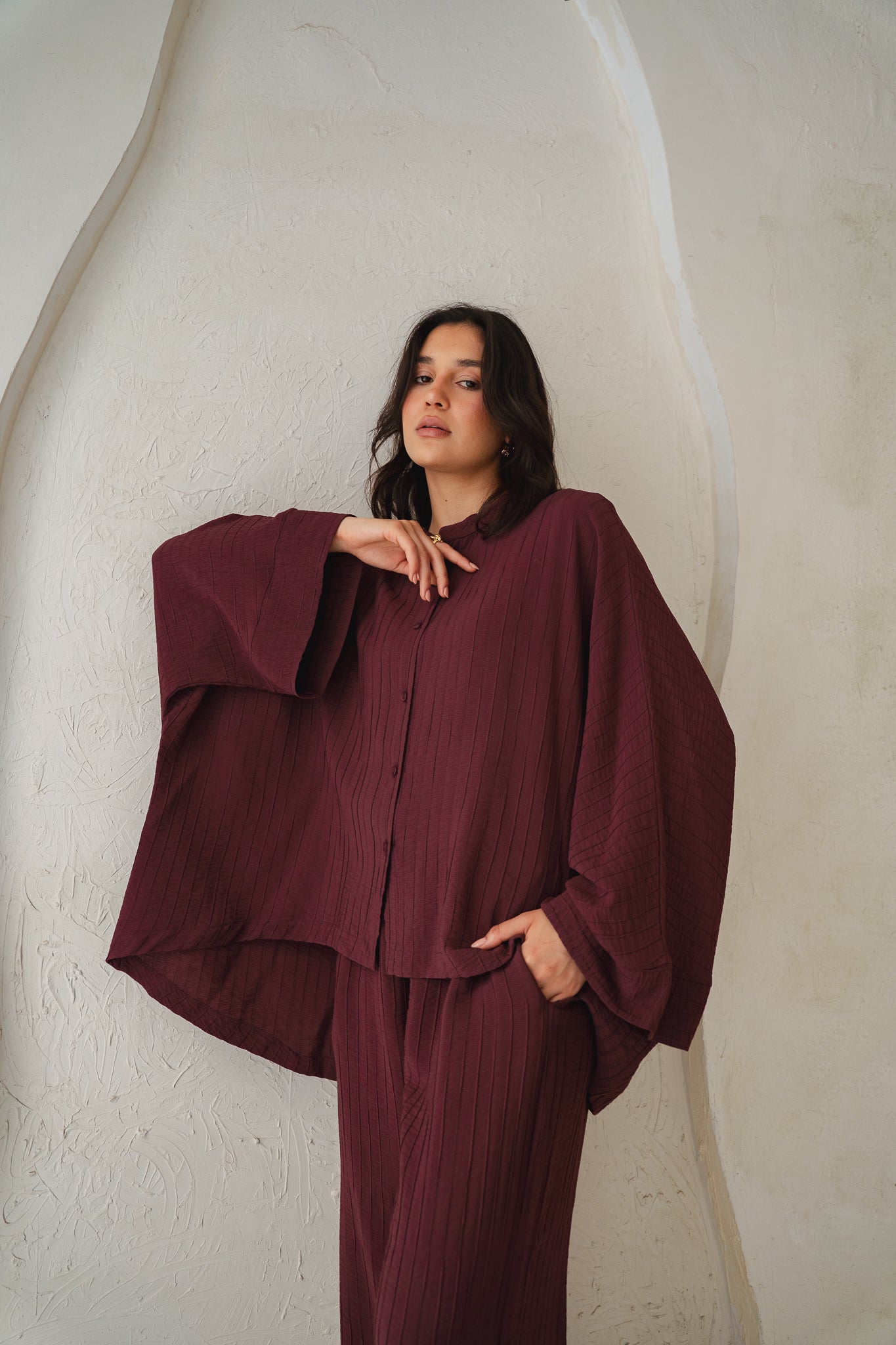Easy Going Set in Burgundy