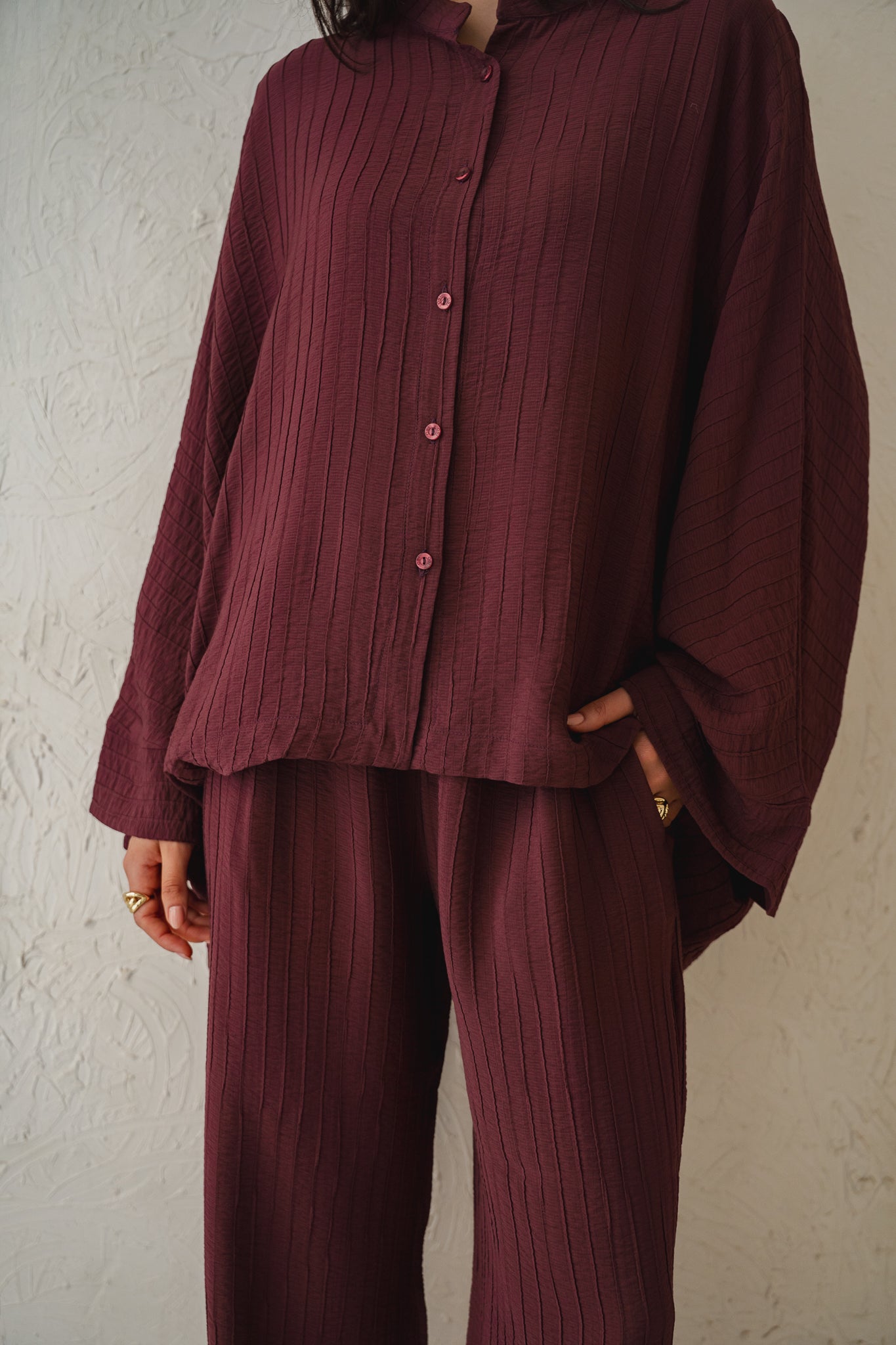 Easy Going Set in Burgundy