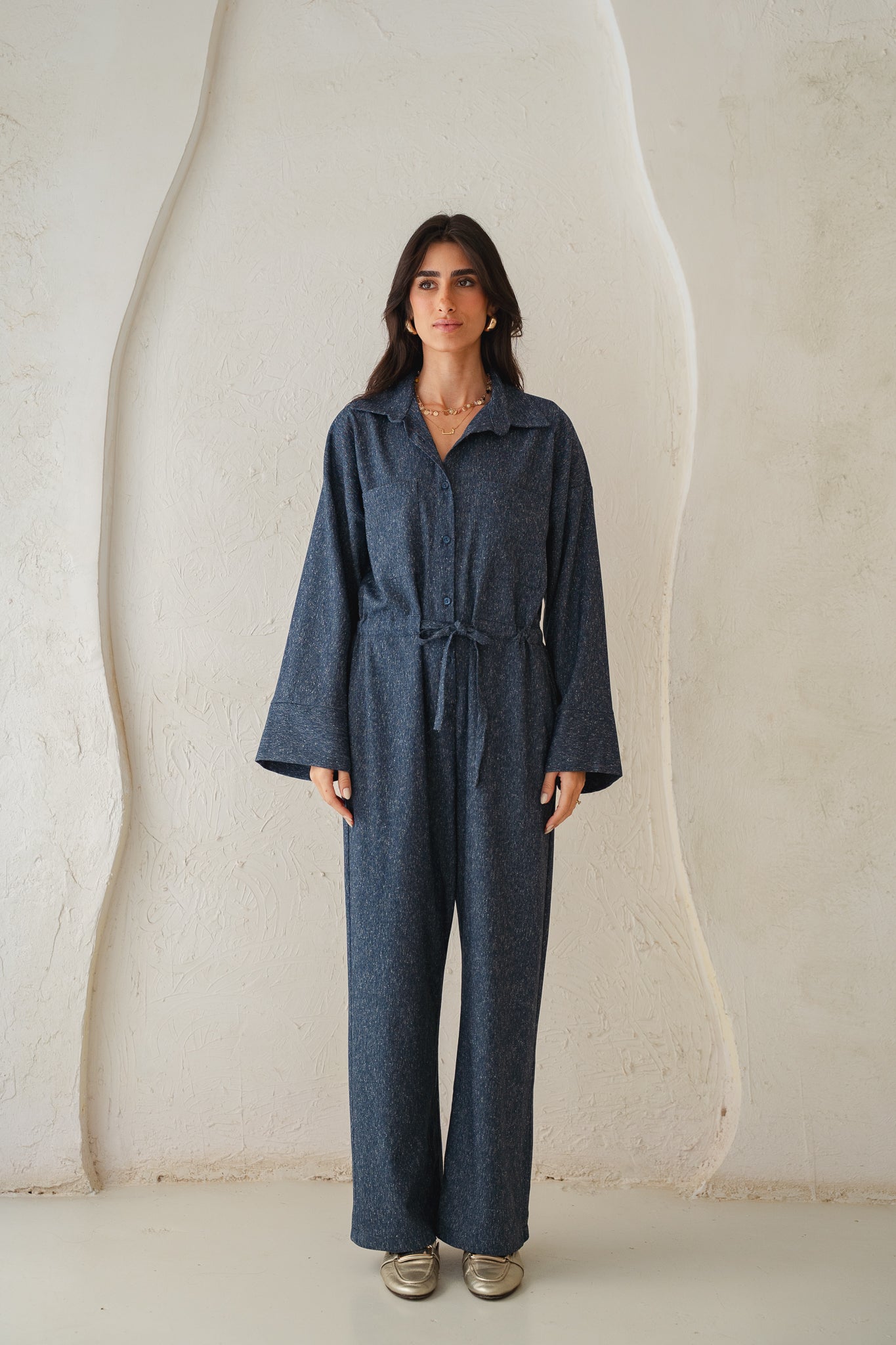 The Perfect Jumpsuit in Blue Denim
