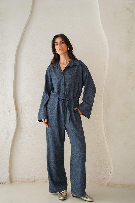 The Perfect Jumpsuit in Blue Denim