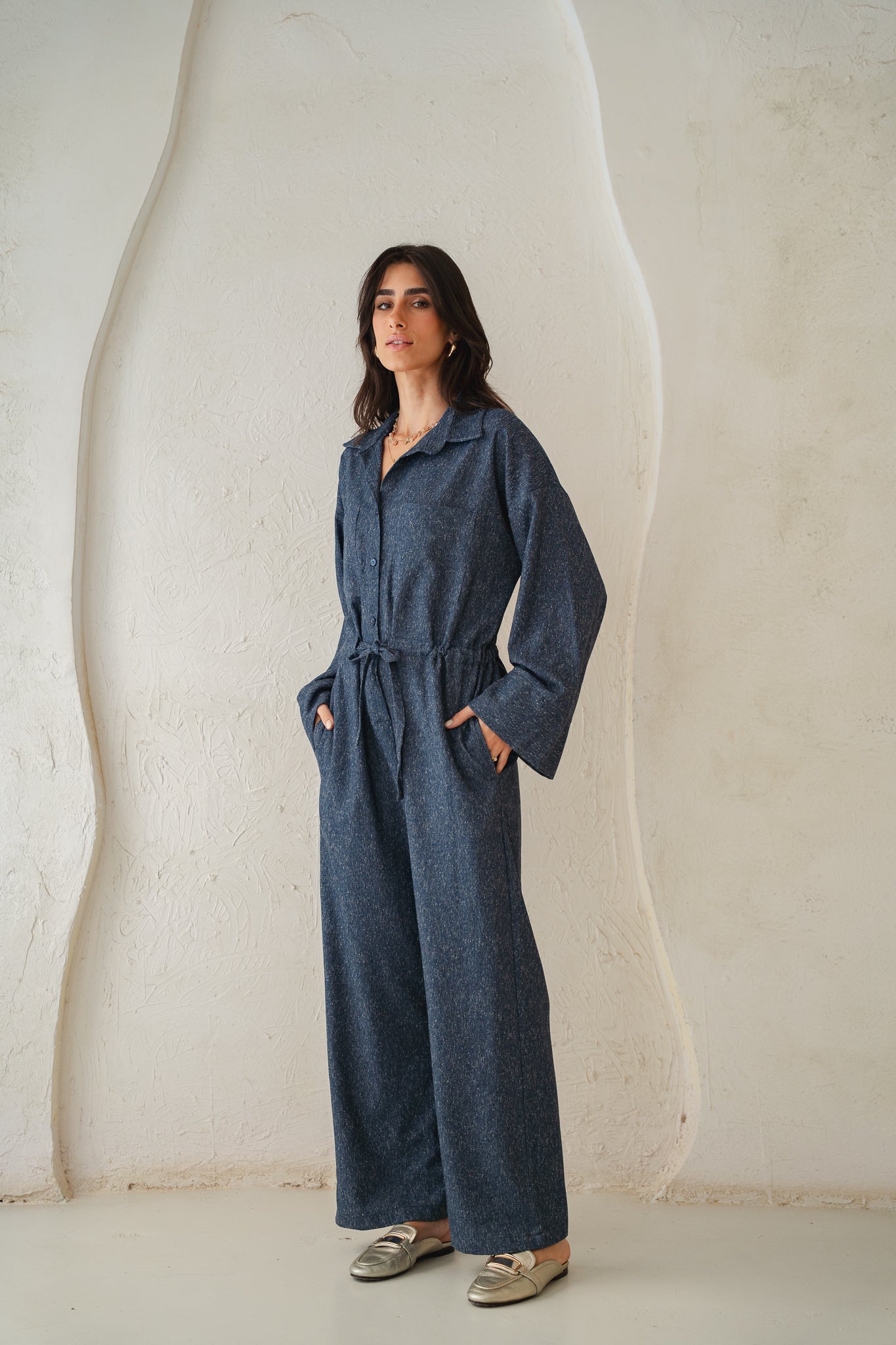 The Perfect Jumpsuit in Blue Denim