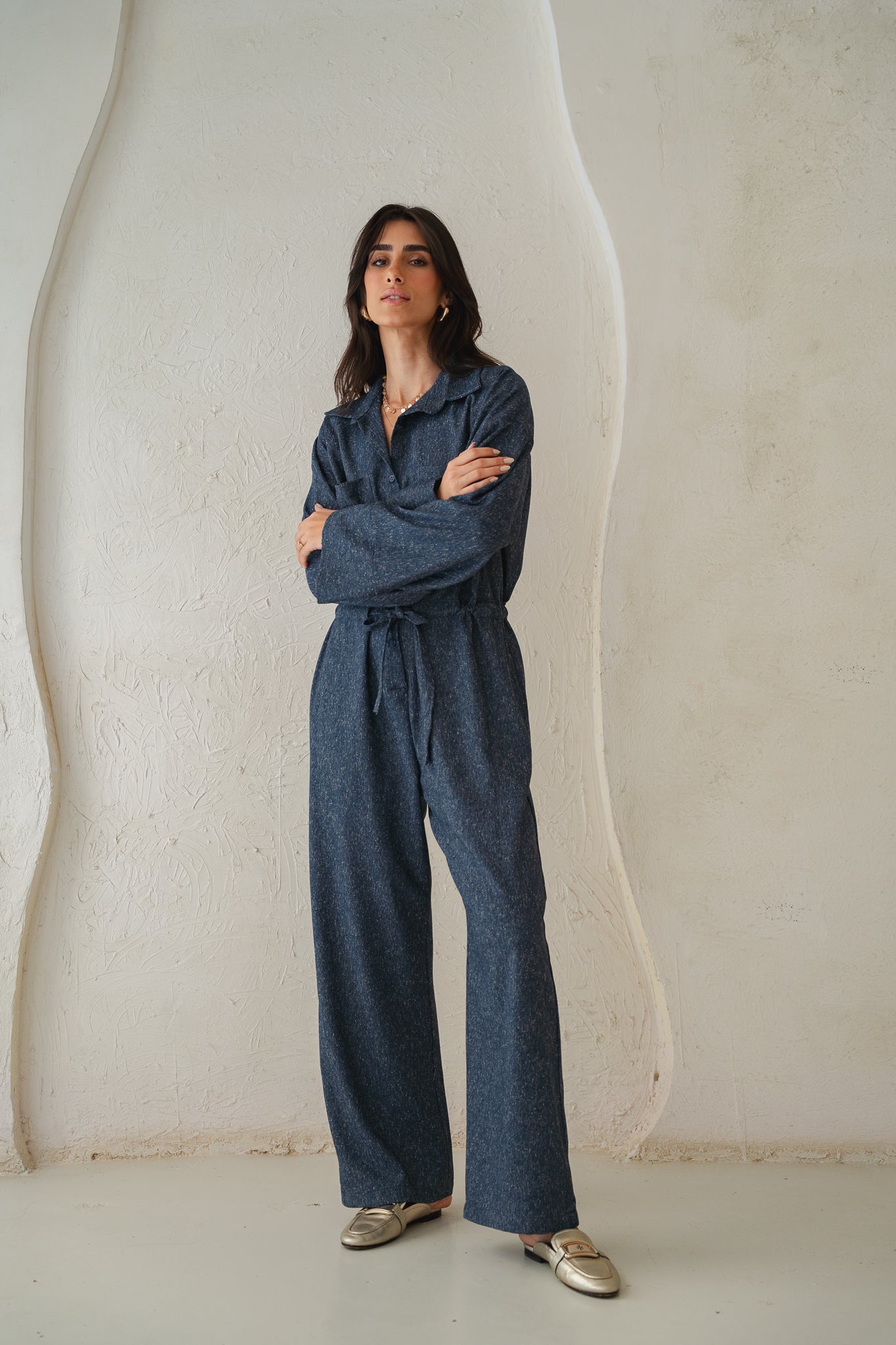 The Perfect Jumpsuit in Blue Denim