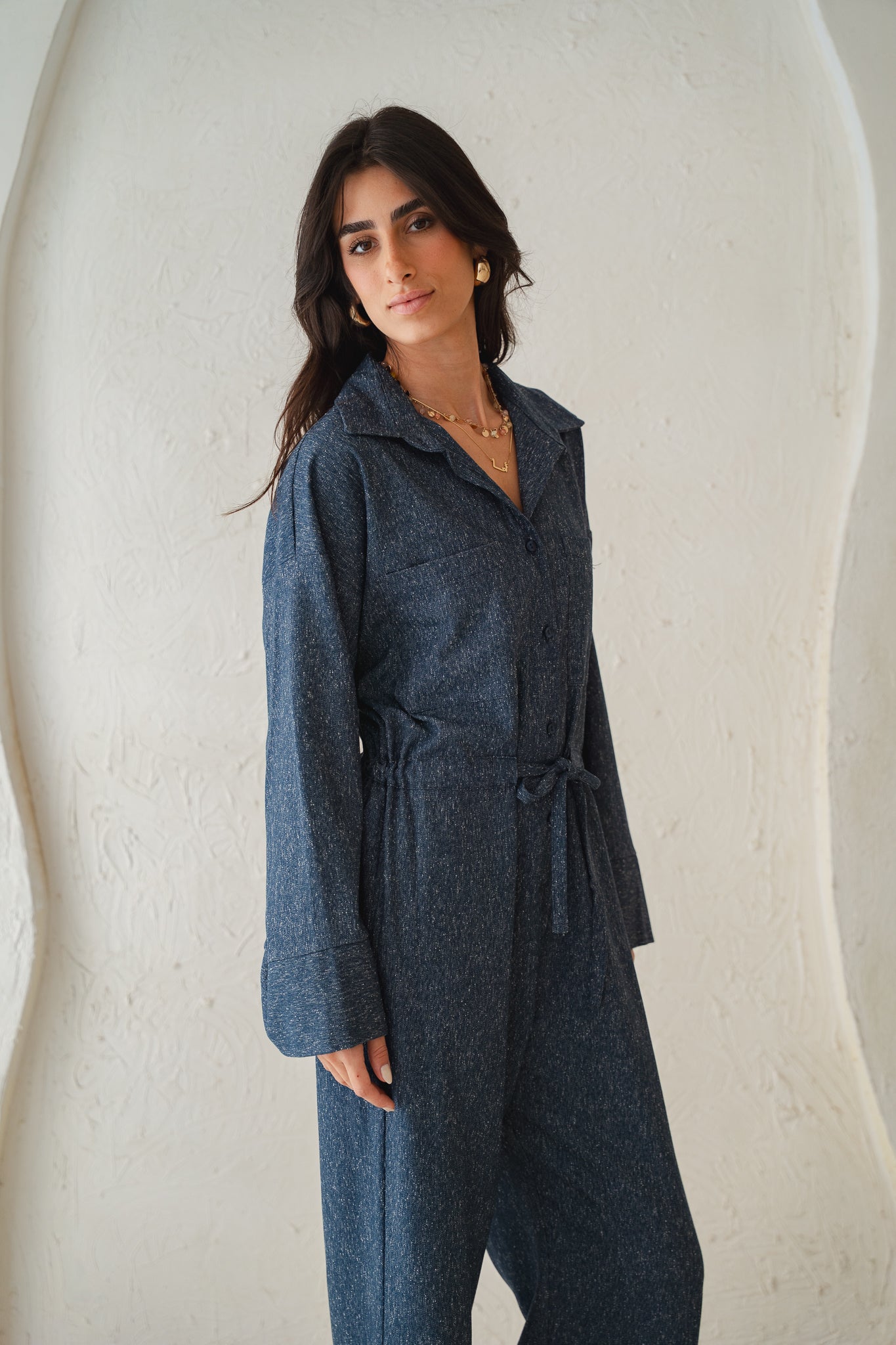 The Perfect Jumpsuit in Blue Denim