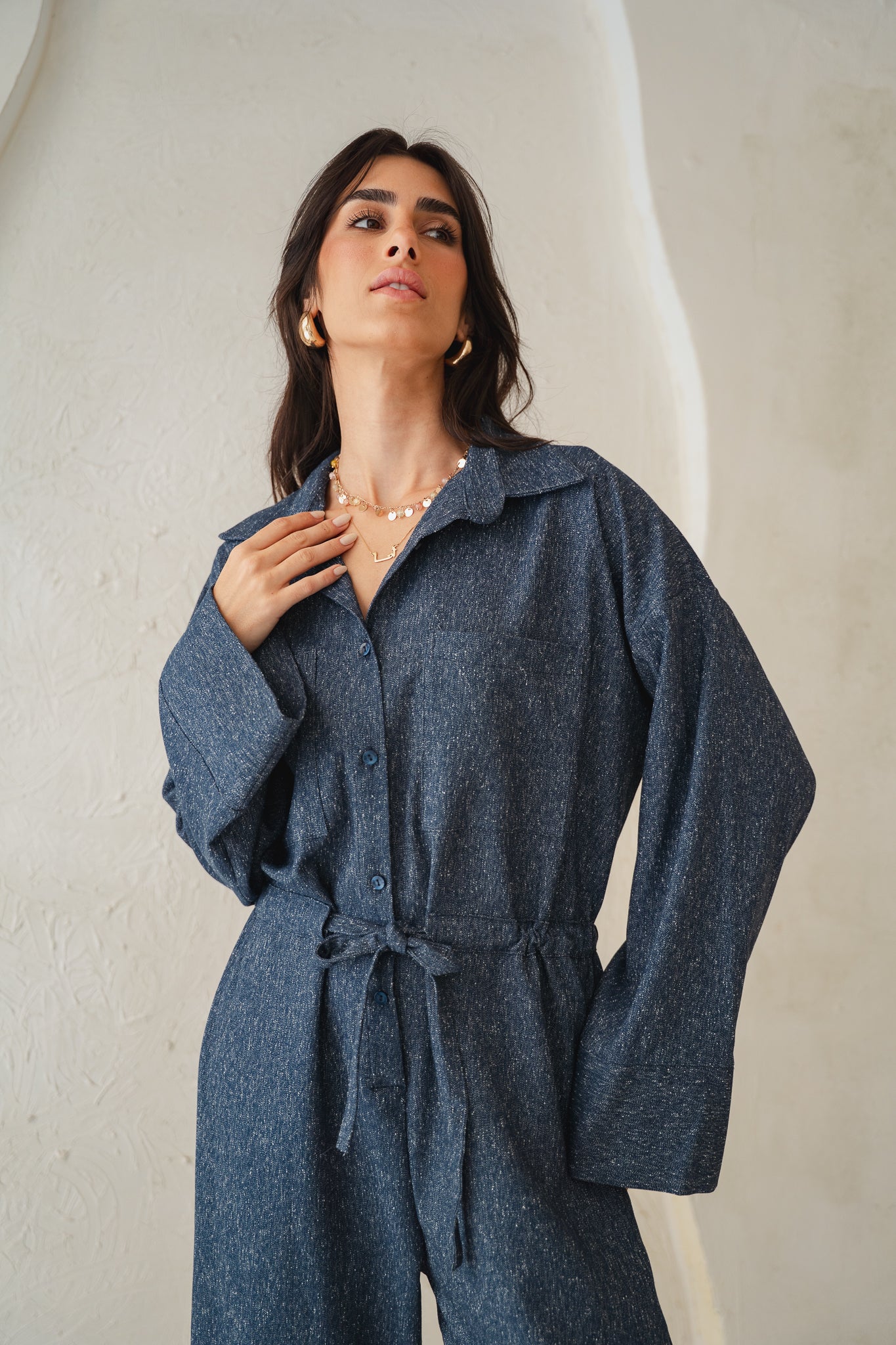 The Perfect Jumpsuit in Blue Denim