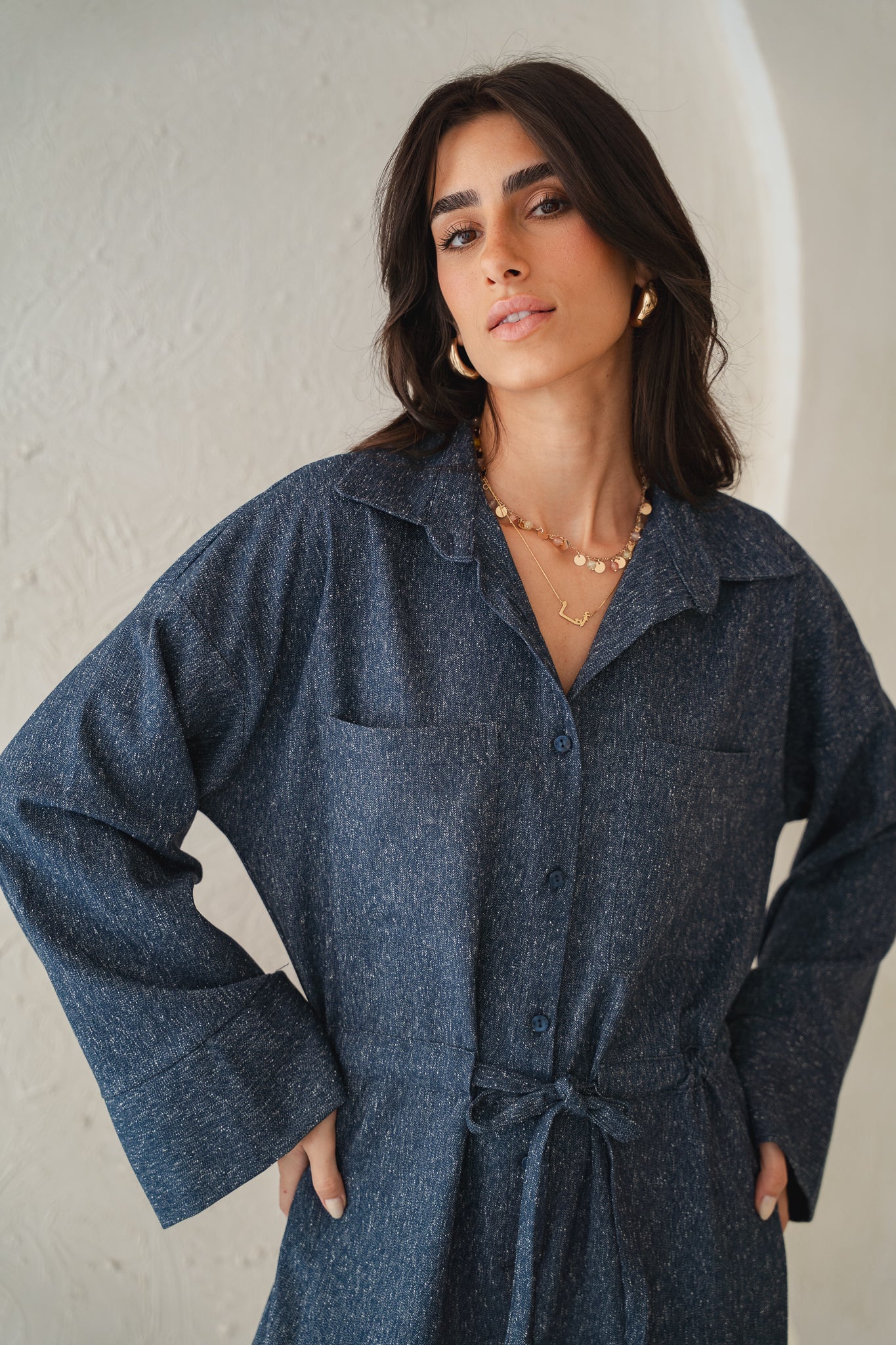 The Perfect Jumpsuit in Blue Denim