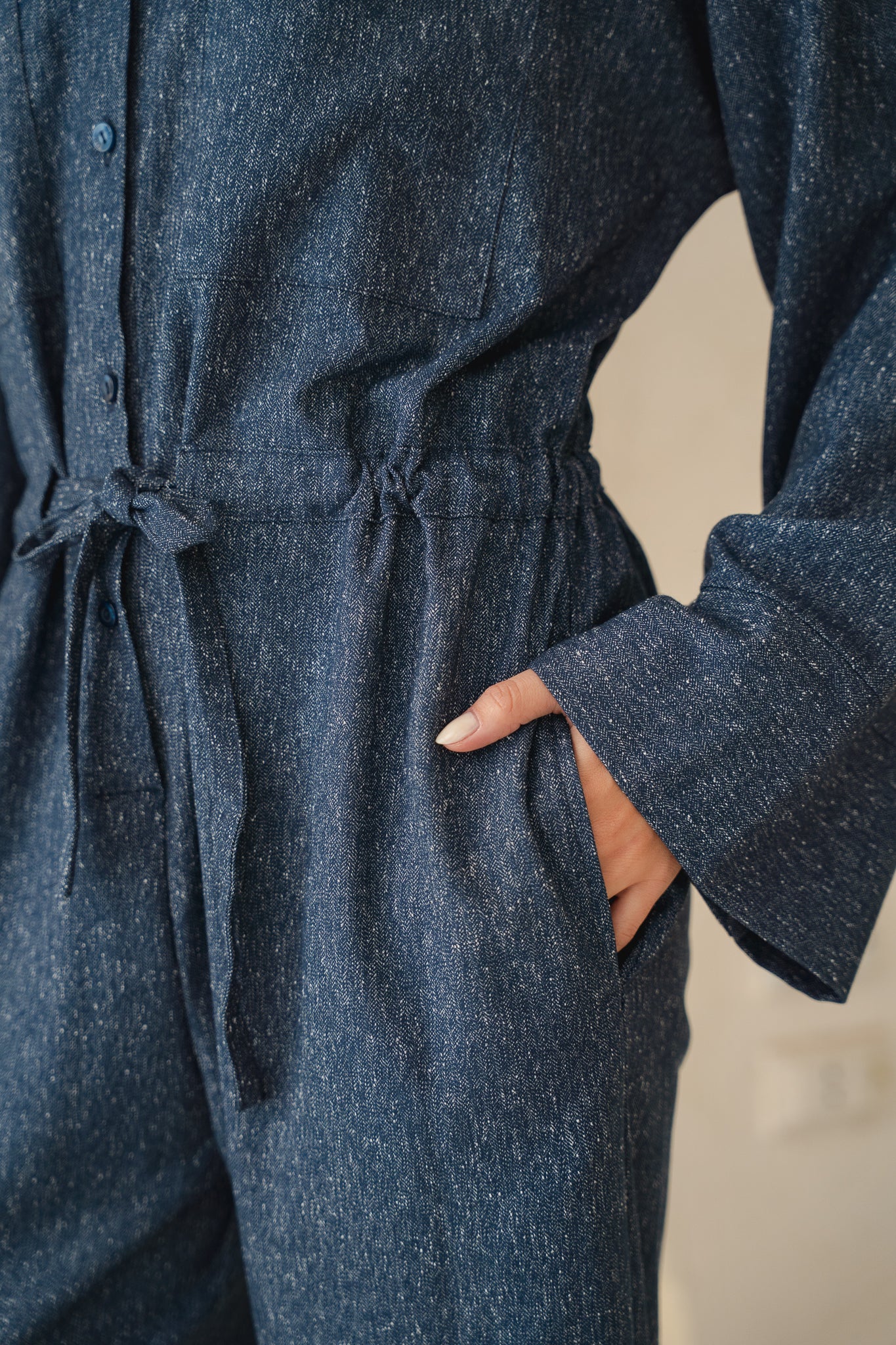The Perfect Jumpsuit in Blue Denim