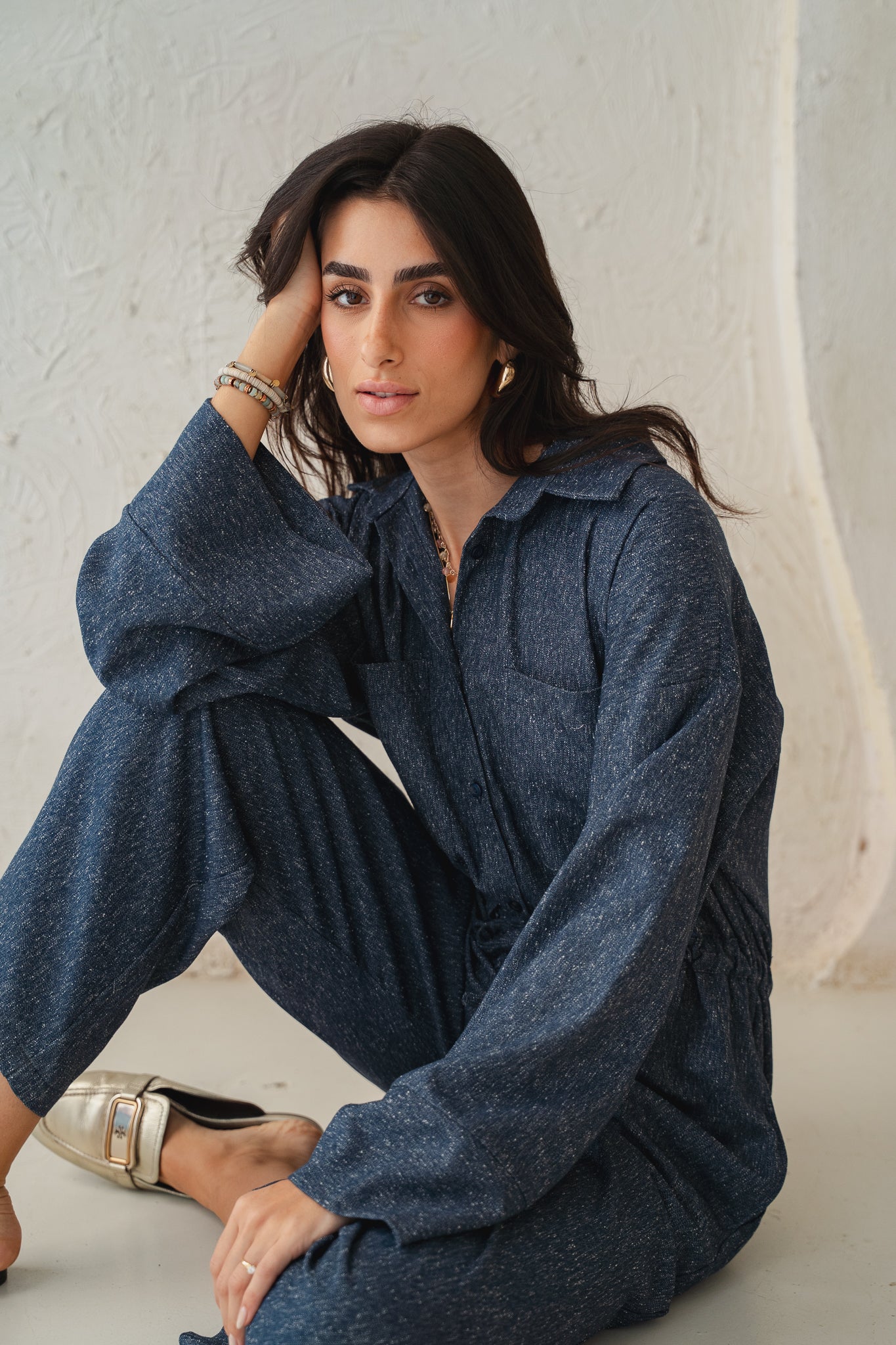 The Perfect Jumpsuit in Blue Denim